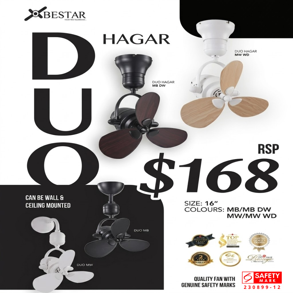 Bestar Duo / Duo Hagar Corner Fan ATT