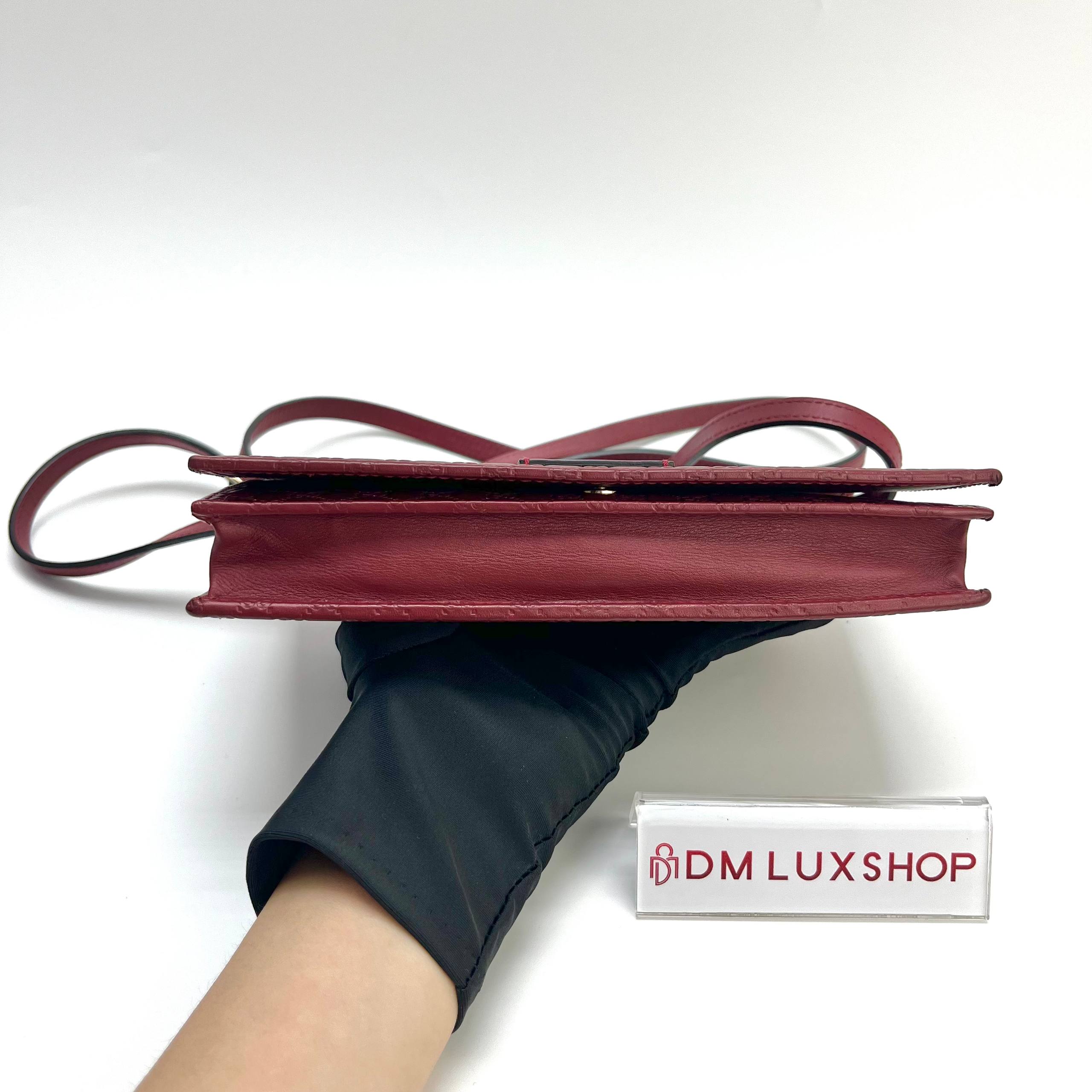 Gucci Micro Guccissima WOC Red