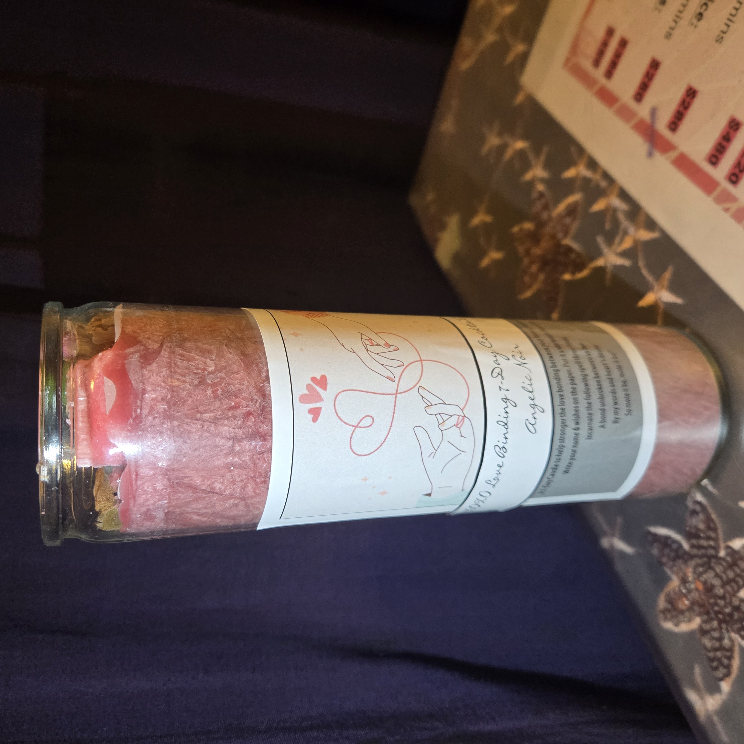 XOXO 愛的羈絆 7 天玻璃蠟燭 XOXO Love Binding 7 Day Cockatail Candle