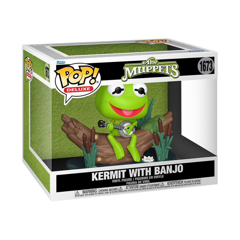📦訂購 美國代購 Funko POP! Disney Deluxe Kermit with Banjo Figure 科米蛙 模型