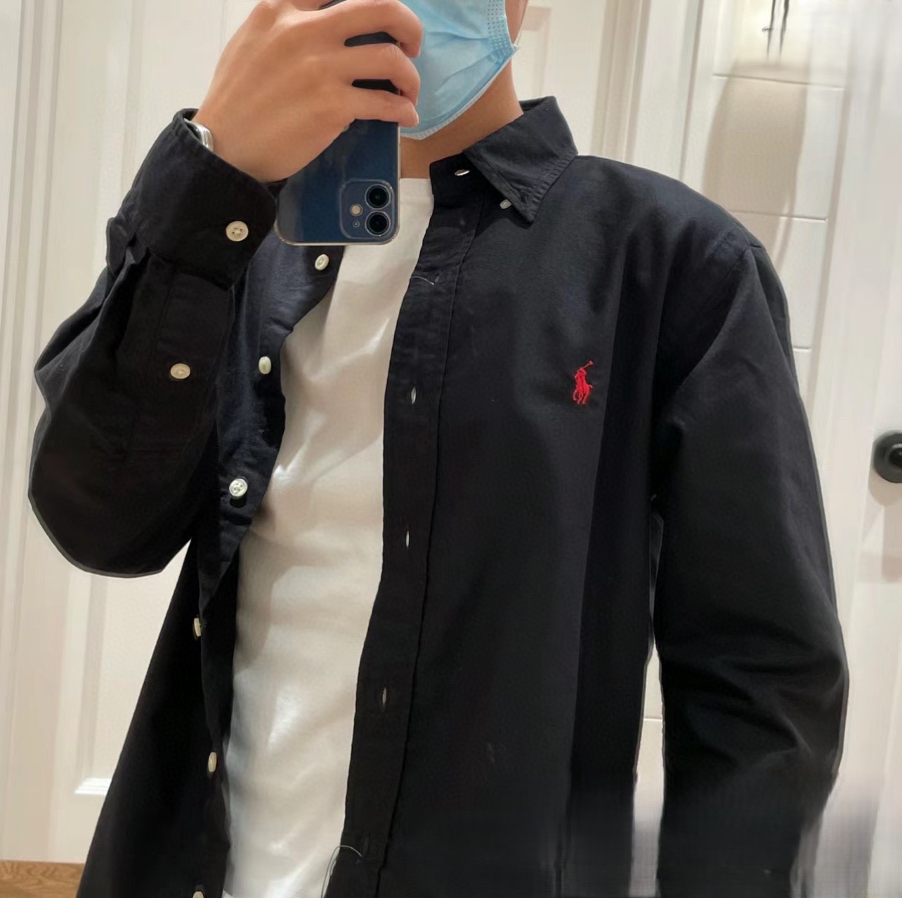 預訂 RL Polo 牛津布純棉長袖恤衫