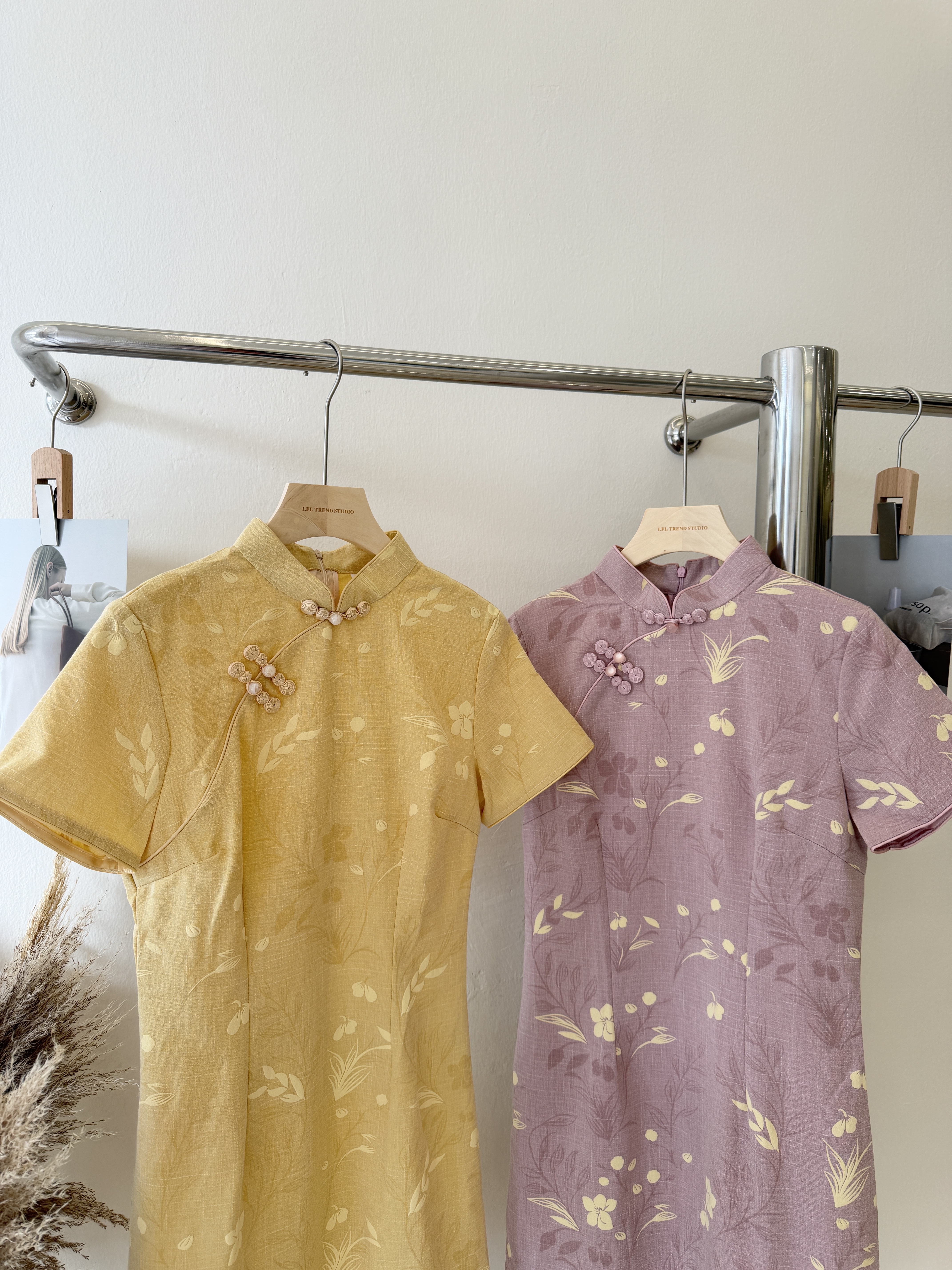 6634 新中式旗袍连身裙