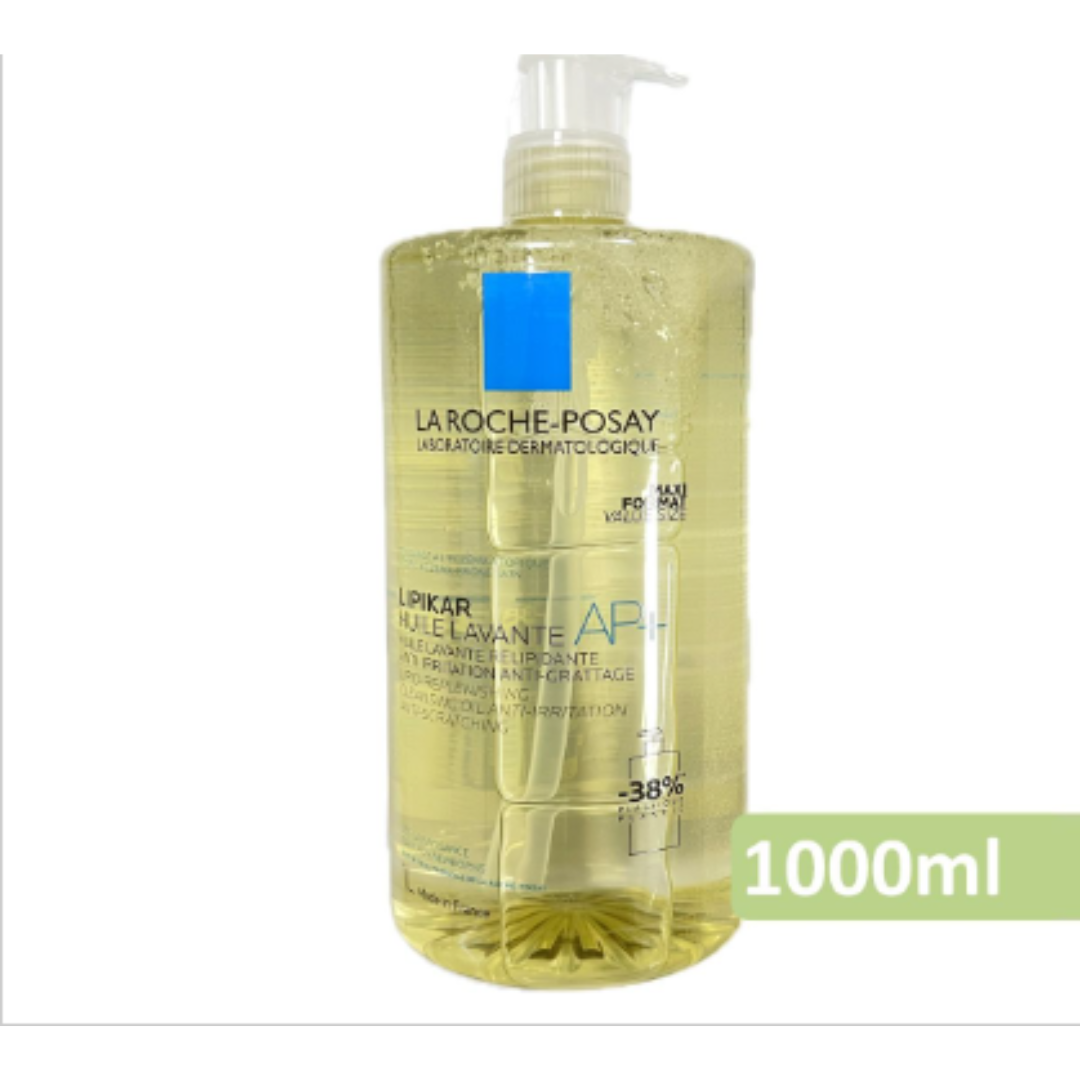 La Roche-Posay - Lipikar AP + 全效修護沐浴油 (濕疹性皮膚) 1000ml [平行進口] (新舊包裝隨機送)