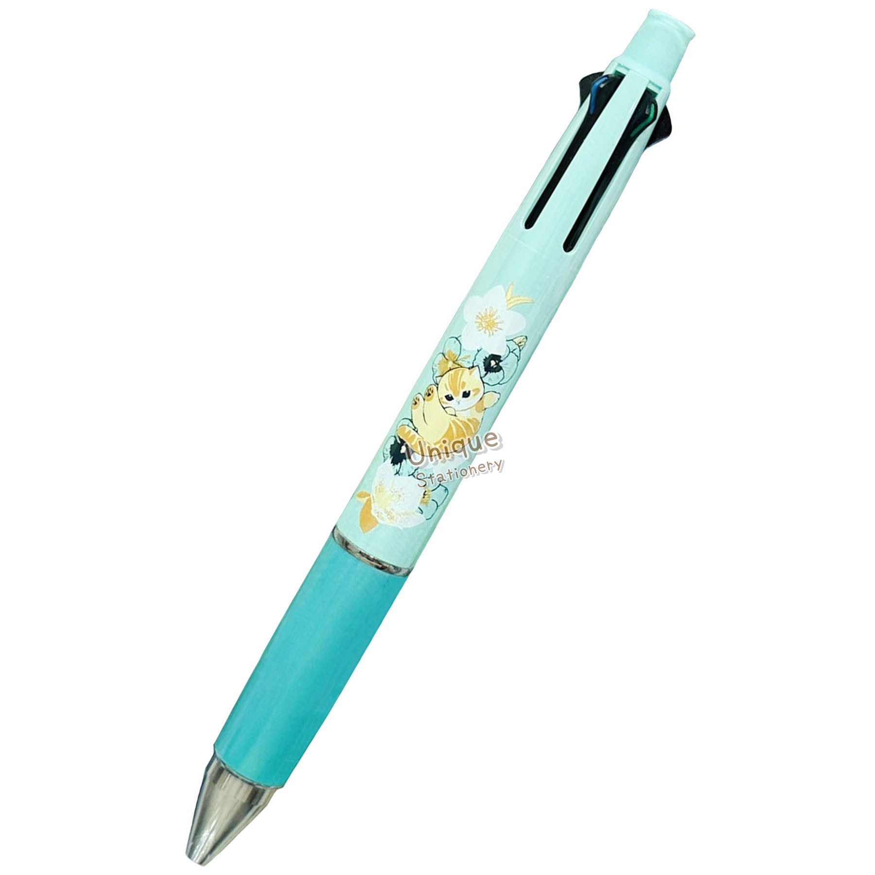 現貨｜mofusand x 日比谷花壇 鯊魚貓 日本製 uni Jetstream 4&1 多功能 5用筆 0.5mm 4色原子筆 + 0.5mm 鉛芯筆 Winter 2 (915551)