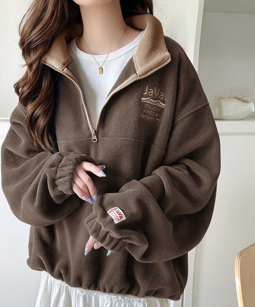 復古運動風絨面上衣【JT021】