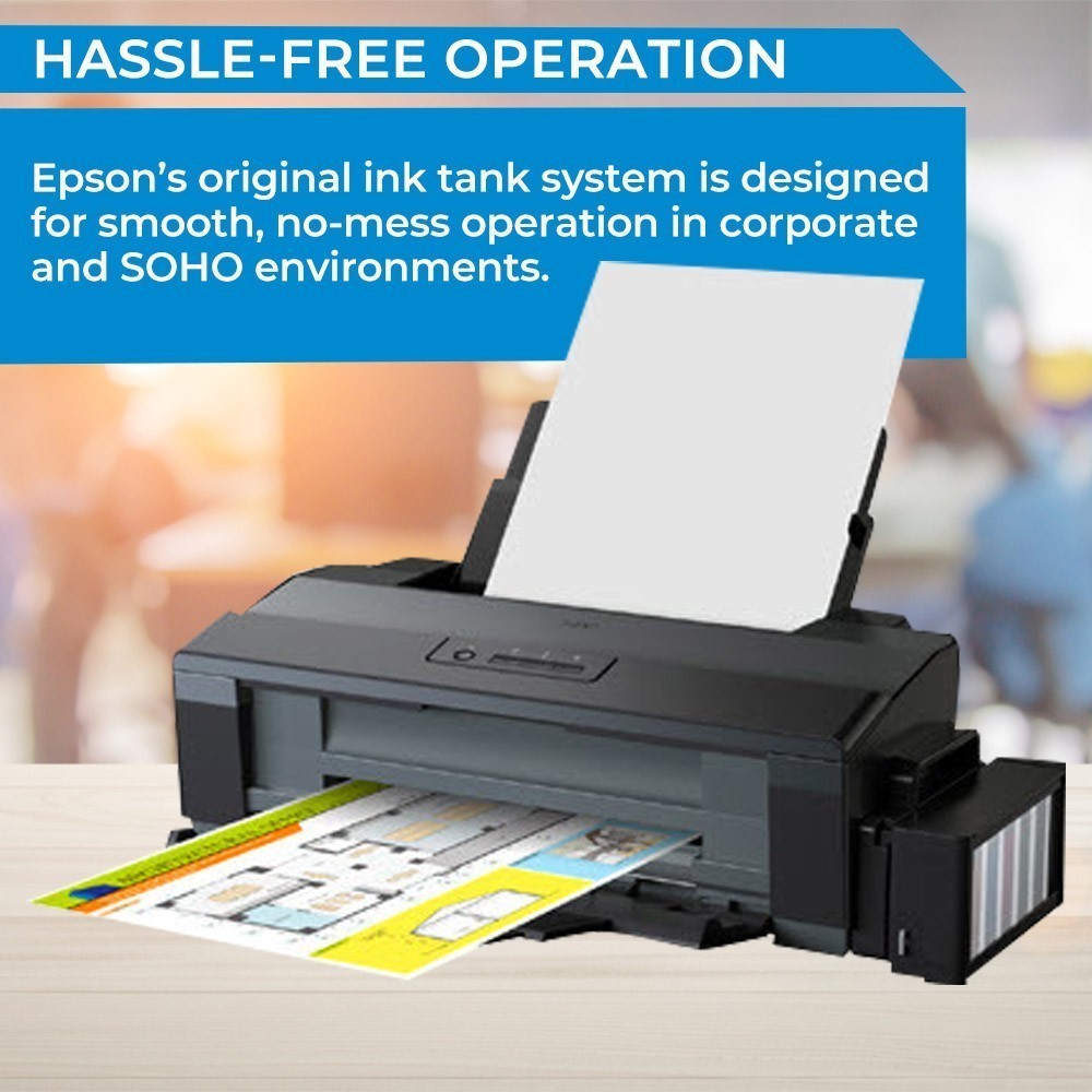 Epson L11050 L1300 A3 Single Print Ink Tank Printer with Original Ink Set similar to T4000 ix6670