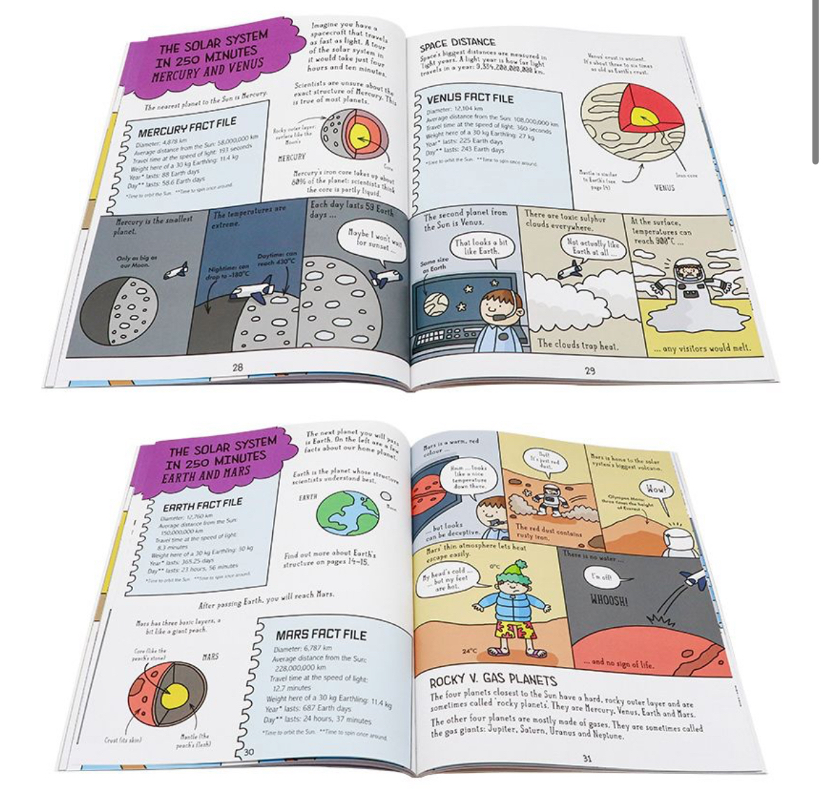 正版 漫畫科學系列5冊英文🟥physics.chemistry.biology.earth and space.the PERIODIC table.原版科普繪本Comic Strip Science Chemistry Biology