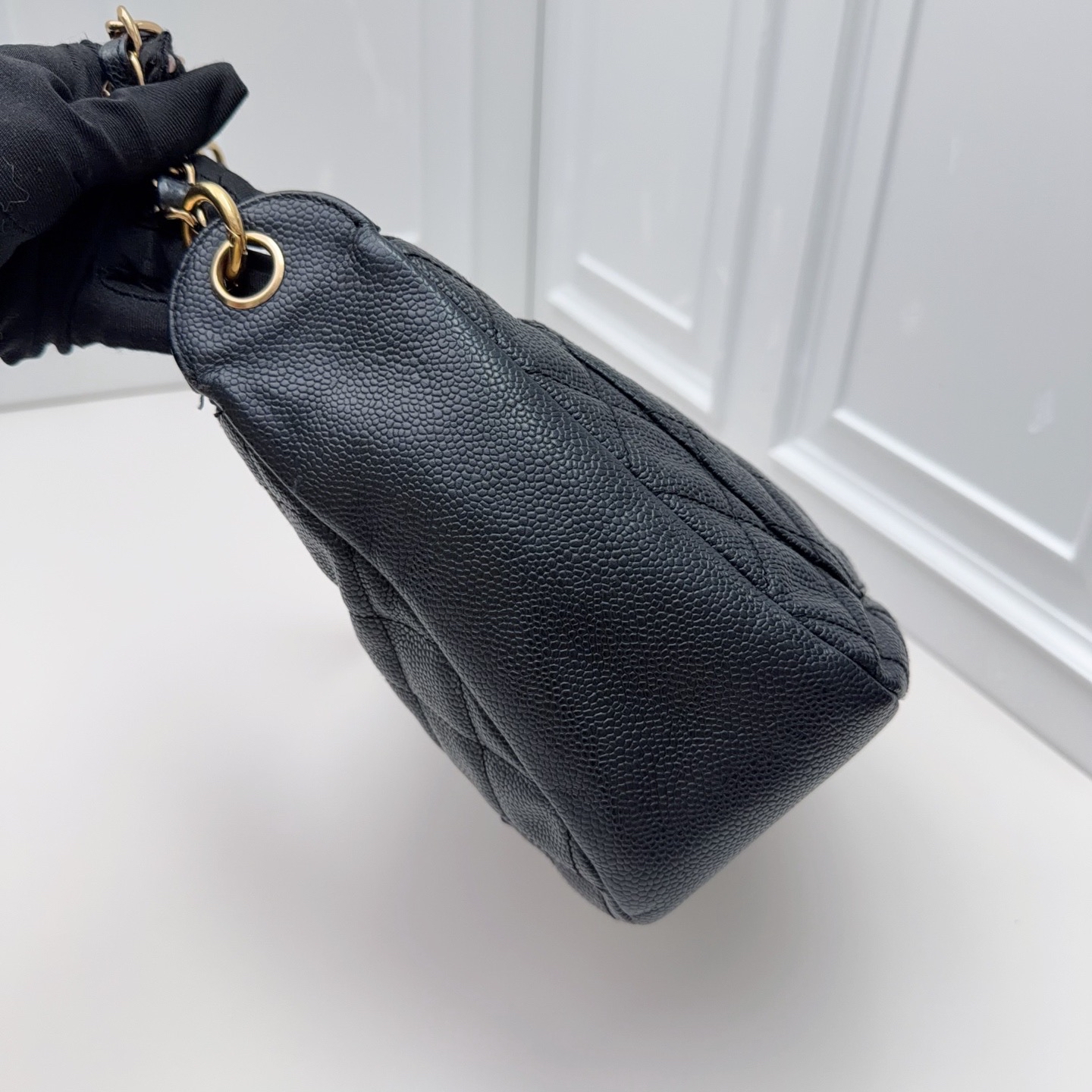 【預訂貨品】Chanel黑金荔枝皮 hobo