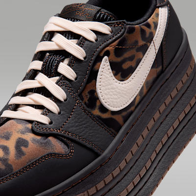 Air Jordan 1 Brooklyn Low 狂野豹紋多層超厚底運動鞋［Leopard］