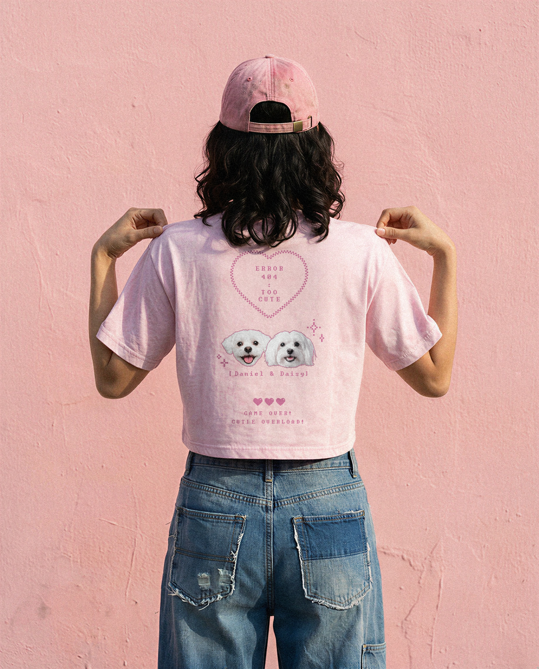 【寵物客製】女裝Crop Tee