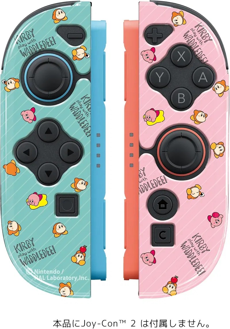 SW2 Keys Factory Joy-Con 2 TPU 保護套 (KJT-002-1) - 星之卡比與瓦豆魯迪 / Joy-Con 2 TPU Cover (Kirby Play with Waddle Dee) SW2-0329
