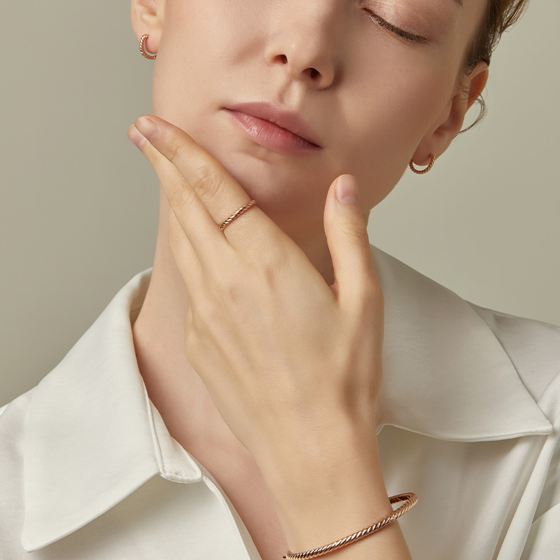 DIDIER DUBOT Selection D 玫瑰金耳環 (JDRER4S43XX)