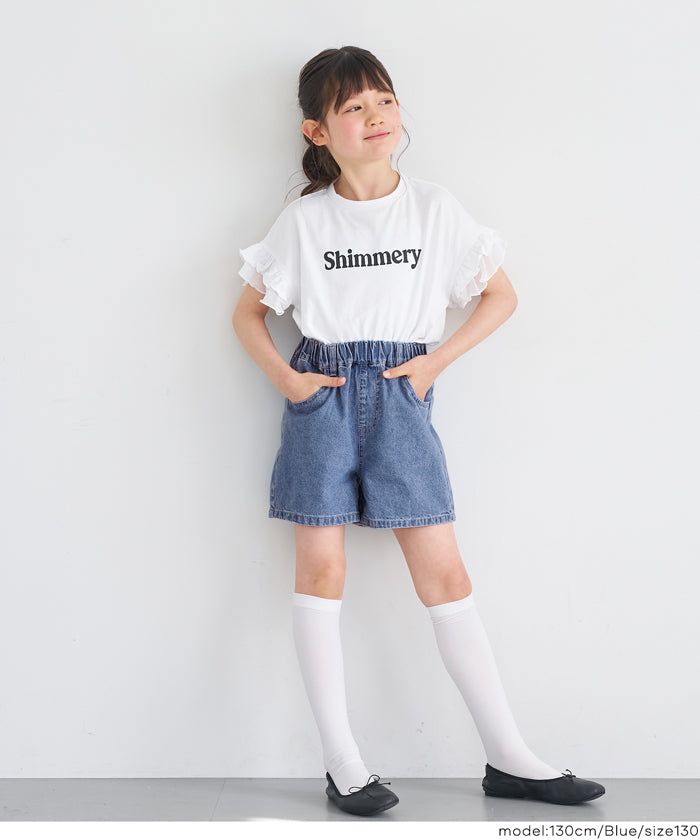 🔸預訂🔸日本後蝴蝶牛仔短褲Size120