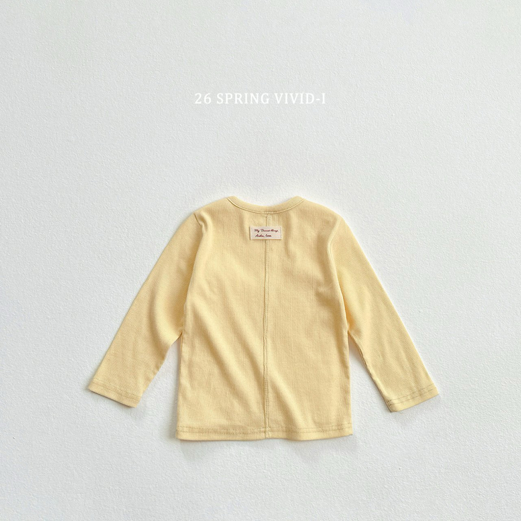 🌸預訂 韓國直送🌸🇰🇷VIVIDI四色日常純色長袖打底上衣