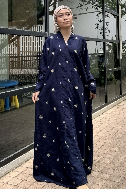 EMBUN Embroidery in Navy Blue