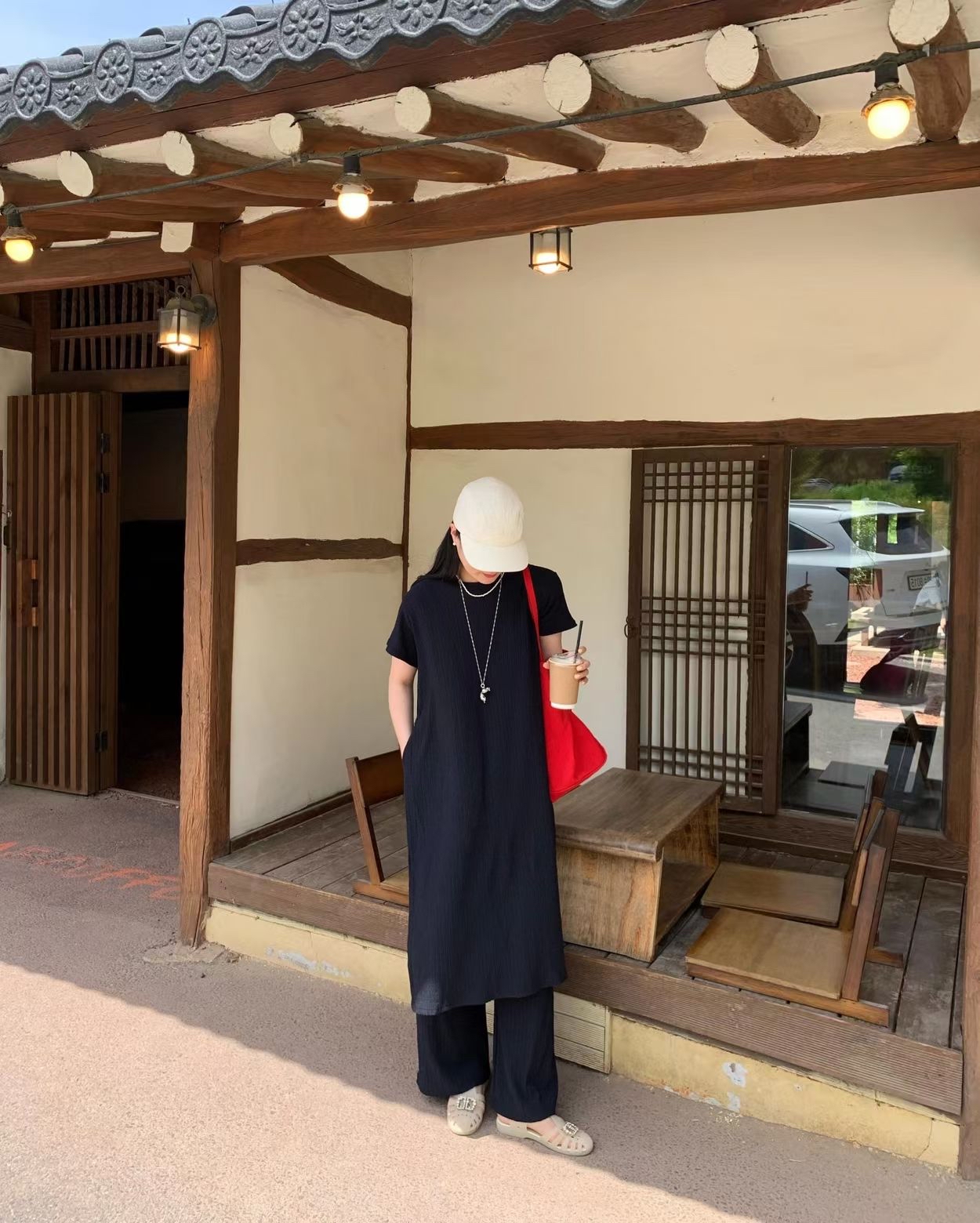 🇰🇷東大門女裝 | long T and pants