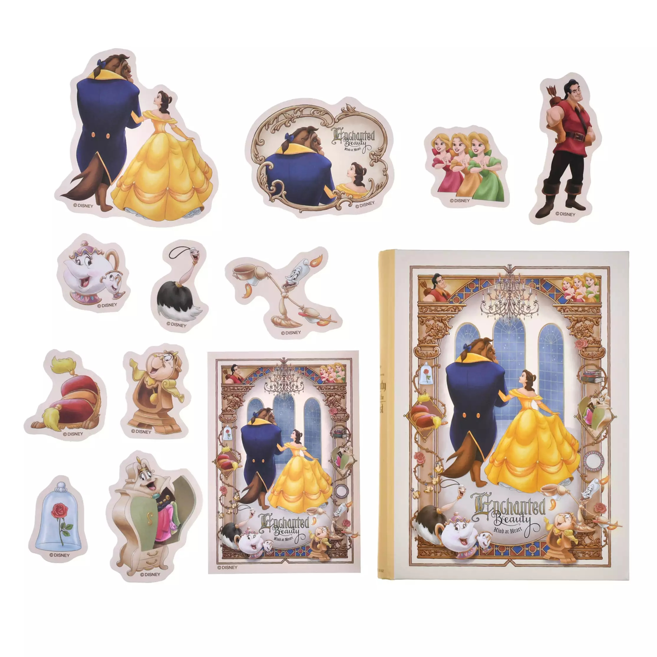 🌸 【預訂】Stickers Boxed Set  - DISNEY ANIMATION BEAUTY AND THE BEAST 35TH ANNIVERSARY