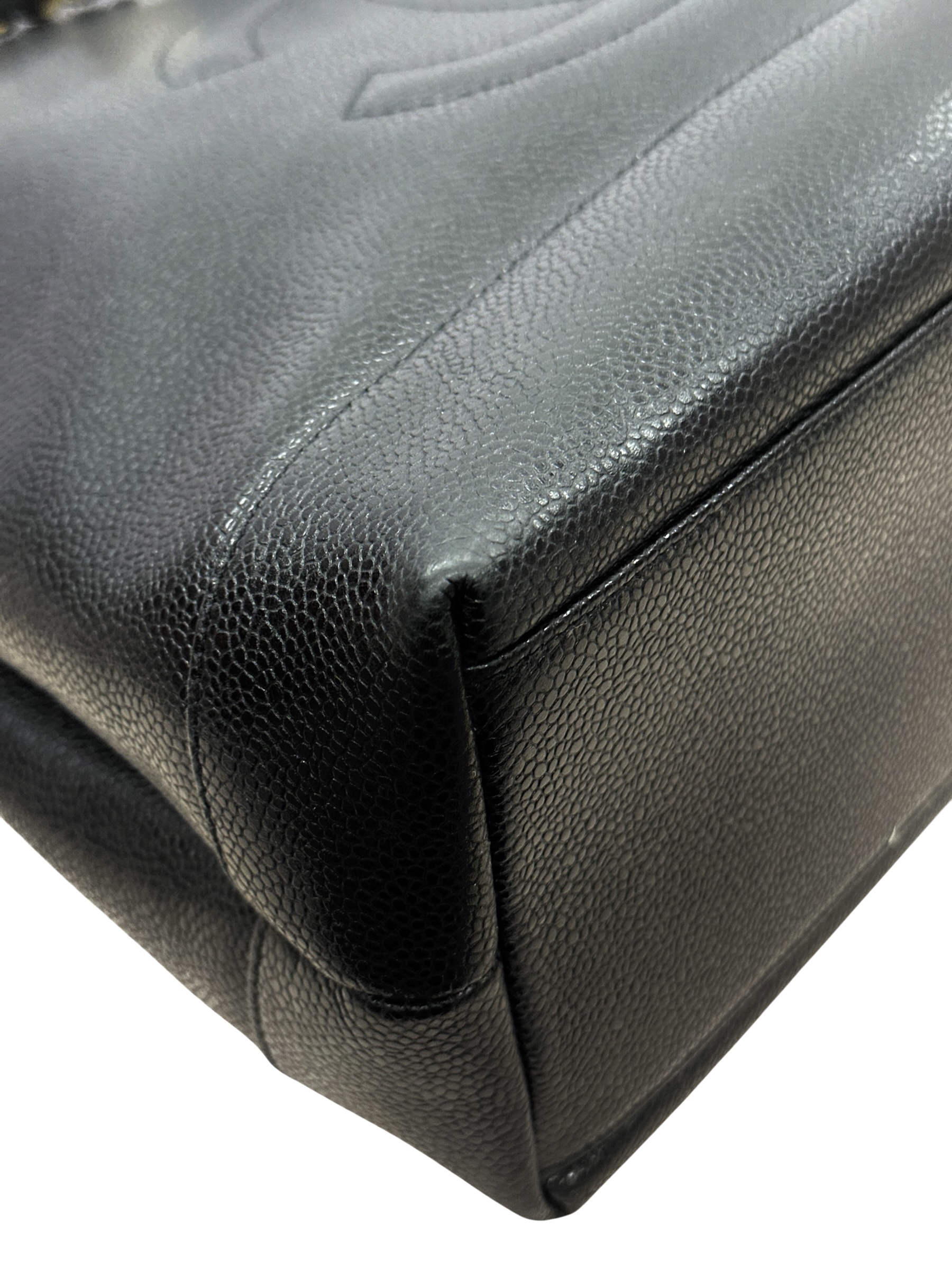 Pre-owned Chanel Black Caviar Leather Vintage Timeless Shoulder Tote / Product Code: 081601