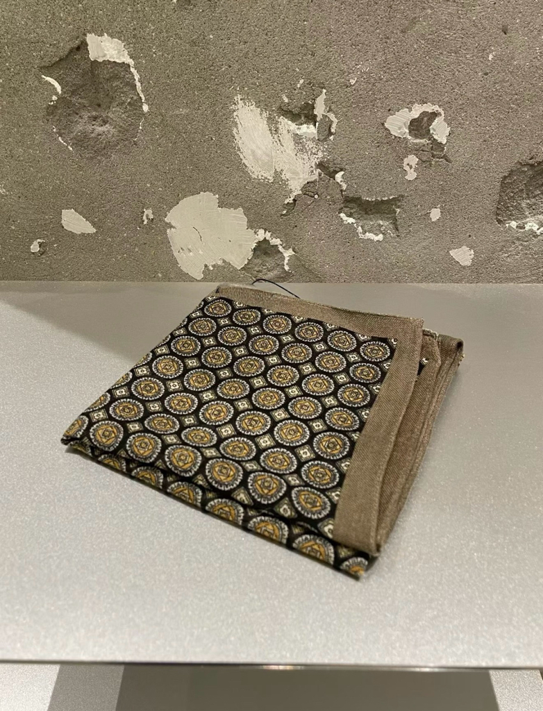 Vintage Patterned Square Scarf #sf06