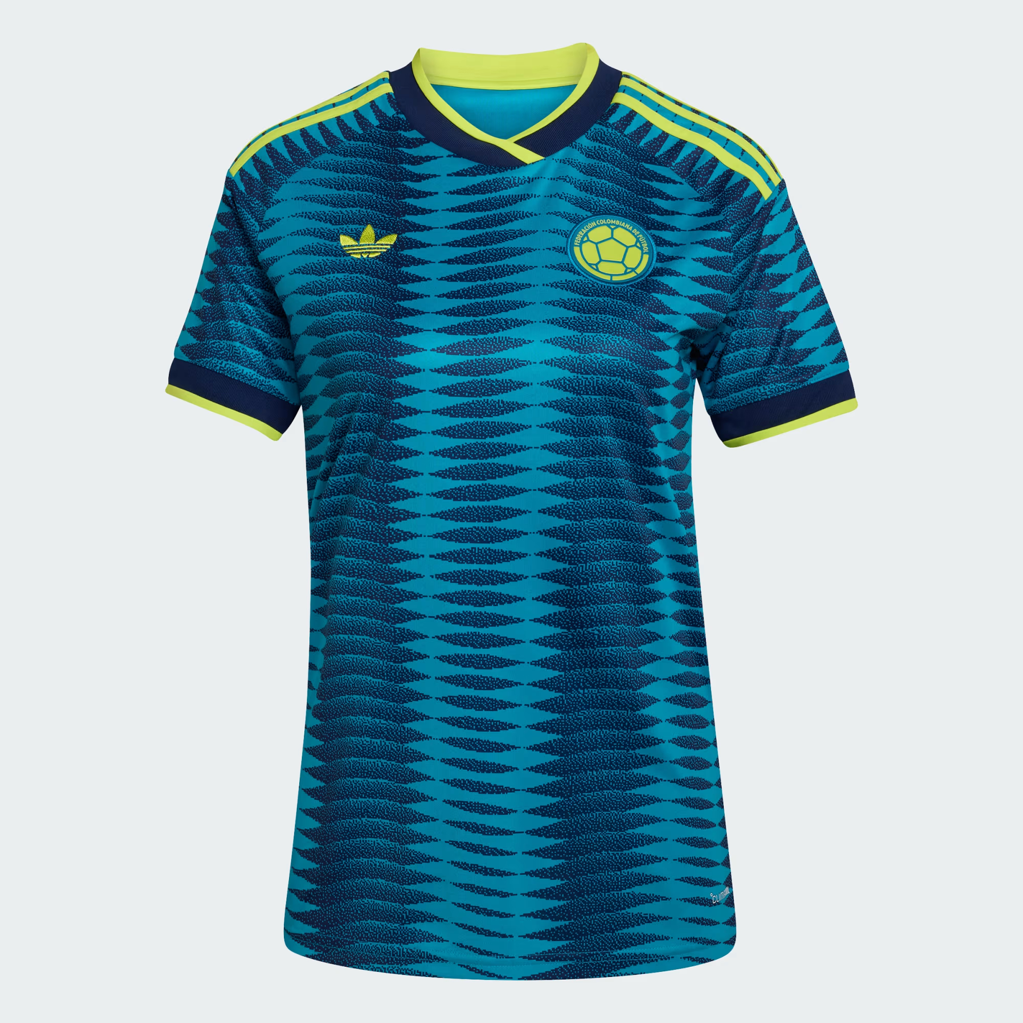 🌊兩大洋色彩交匯 Adidas Colombia 哥倫比亞 2026-27 女裝作客球迷版球衣 (可加印字章) JZ8843