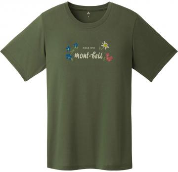 Montbell Women's Tee Switzerland Flower 1114855