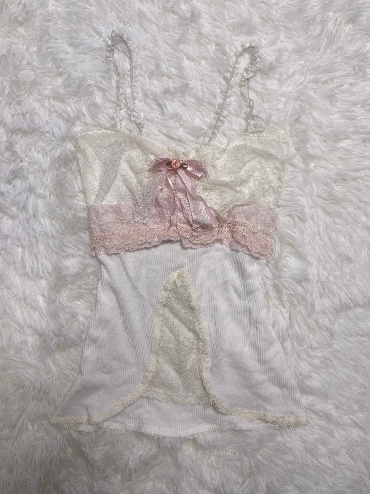 Balletcore Lace Rose Remade Camisole