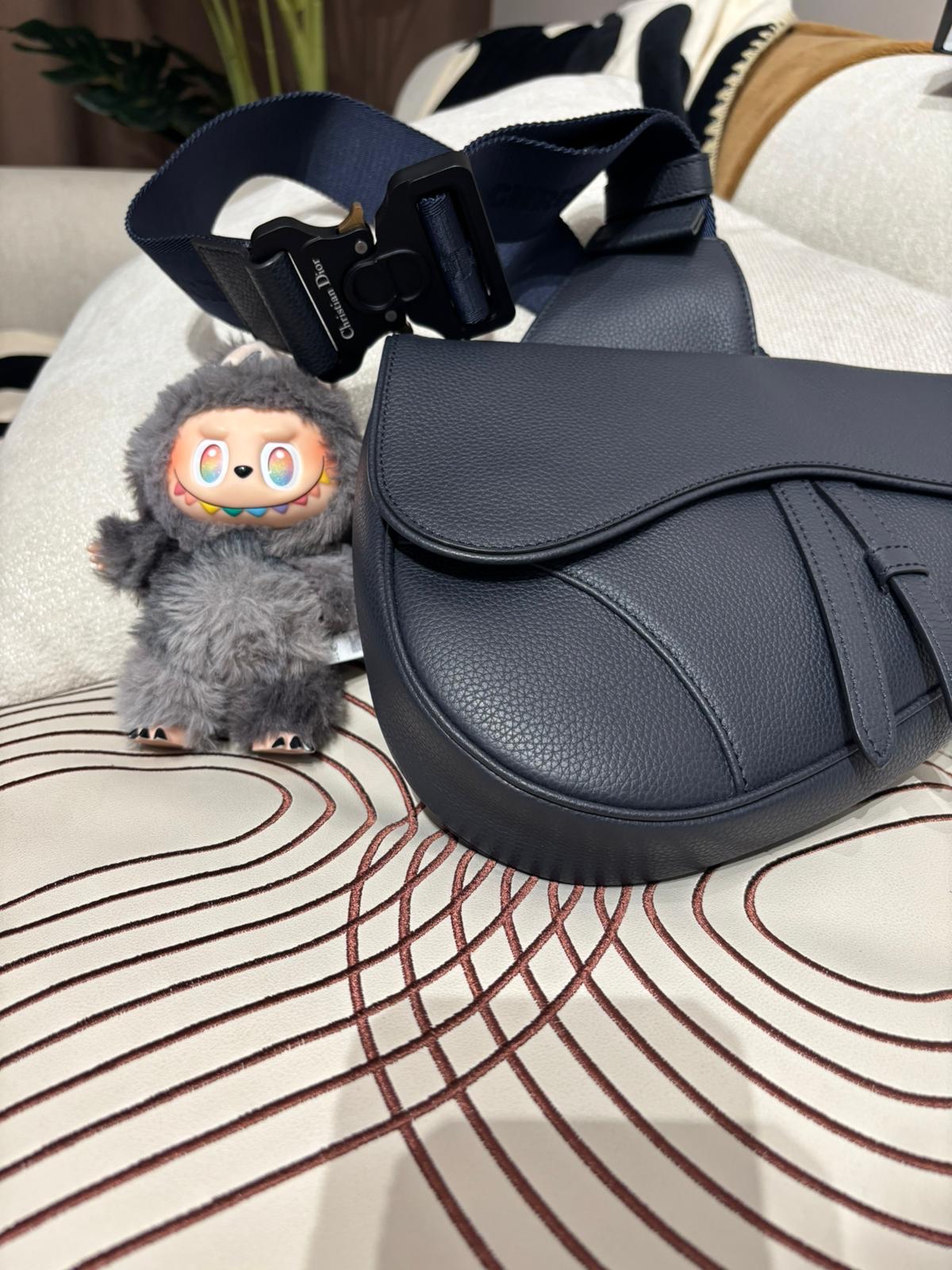 Dior saddle bag calfskin men  100%Authentic ,98%new✅dust bag  