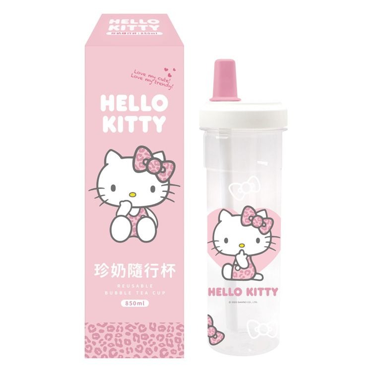 Hello Kitty隨行杯豹紋款850ml