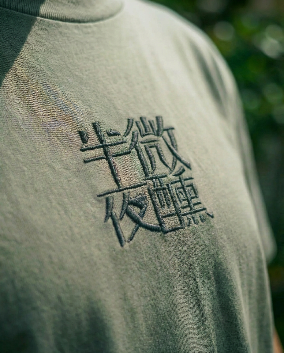 醉繡Tee 【 棕度啡 】