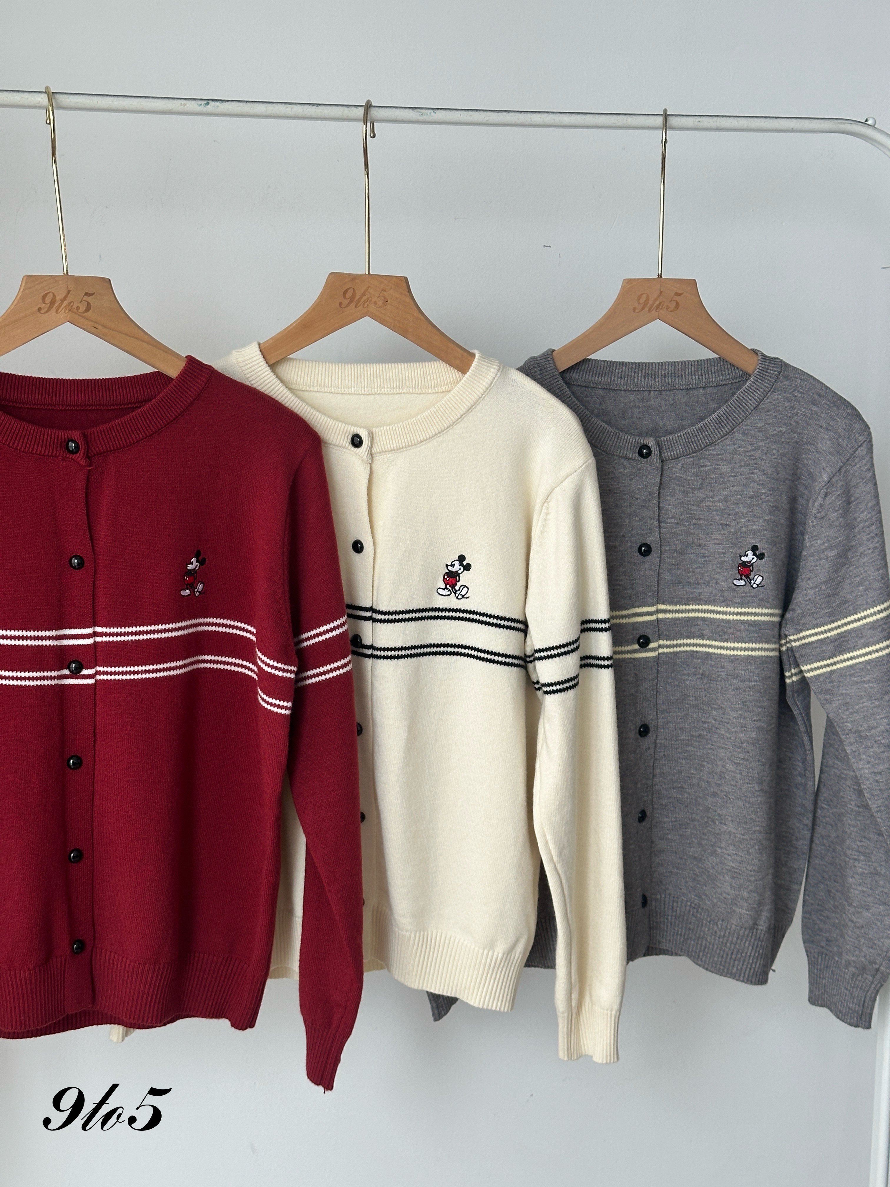 T4040 Mickey Knit Cardigan - 3 Colors
