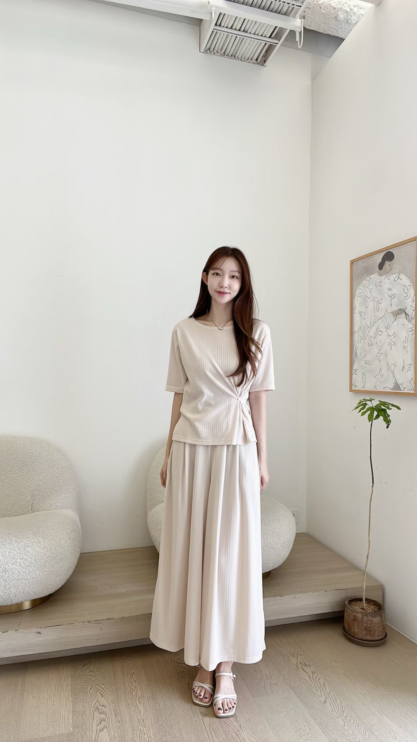 FV33_04 鈕扣修身TEE (3色)