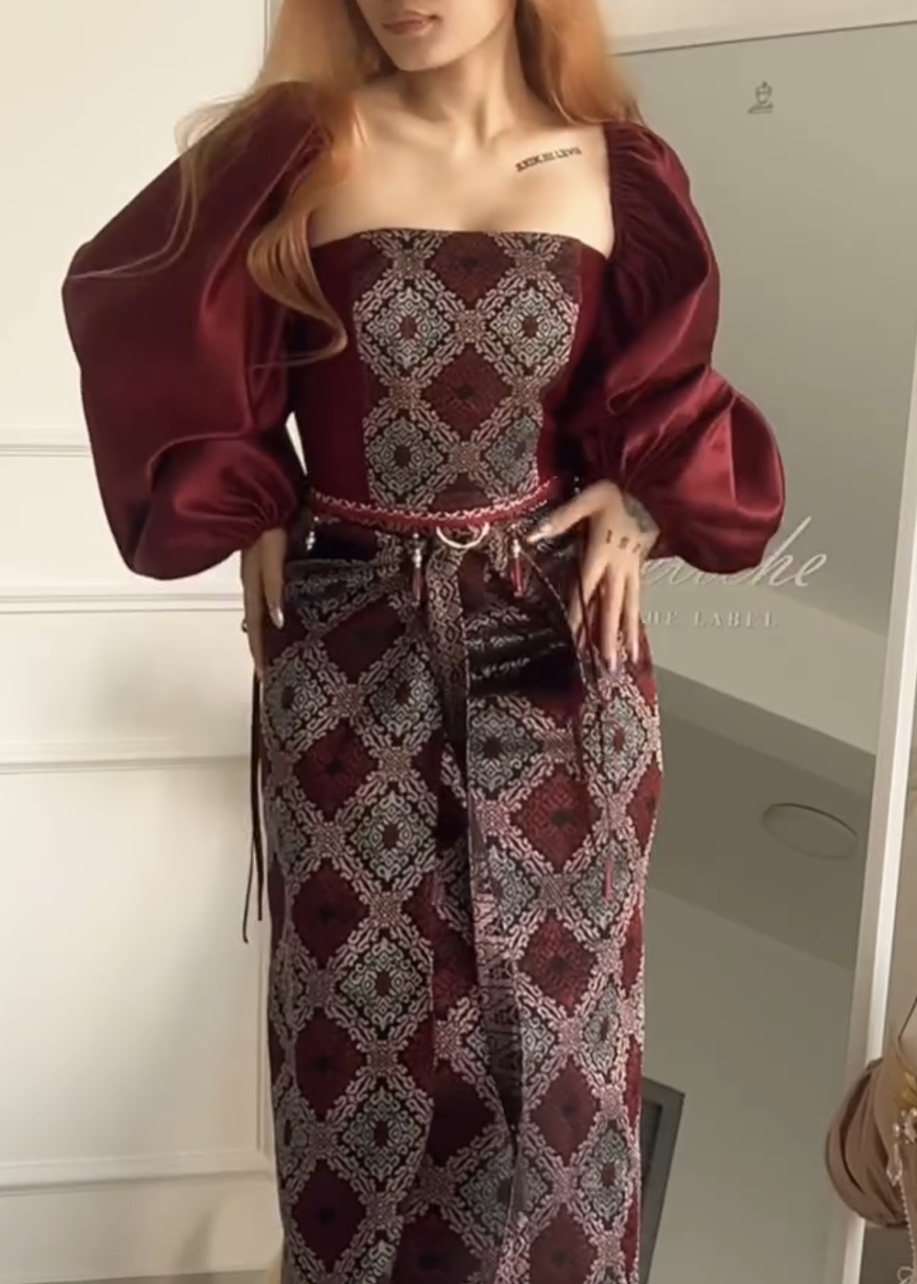[PREORDER] Songket Corset and Pareo Set