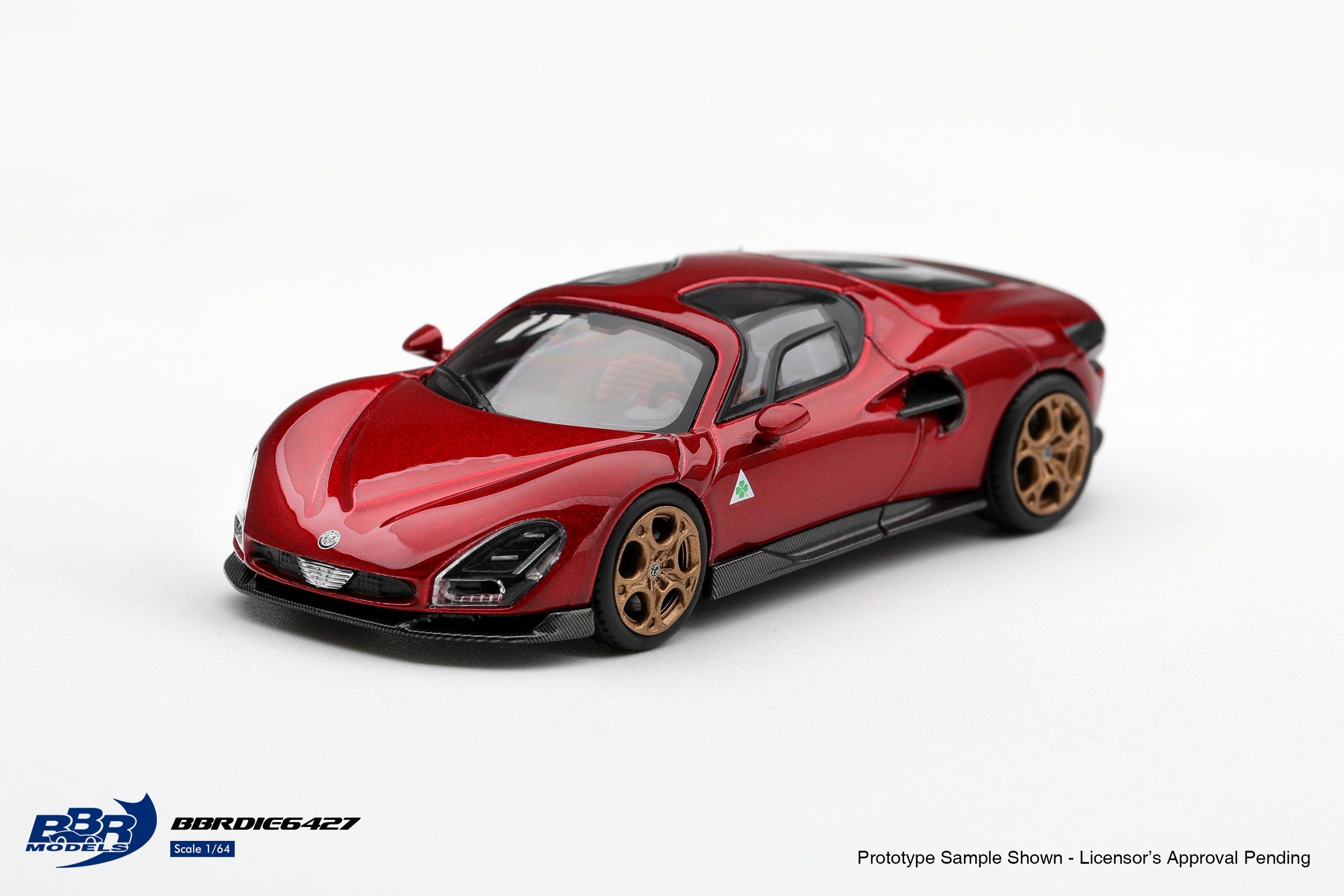 Pre Order - BBR Models ( BBRDIE6427 ) Alfa Romeo 33 Stradale Rosso Villa d'Este / 預訂優惠價 Pre-Order Price: HK$139