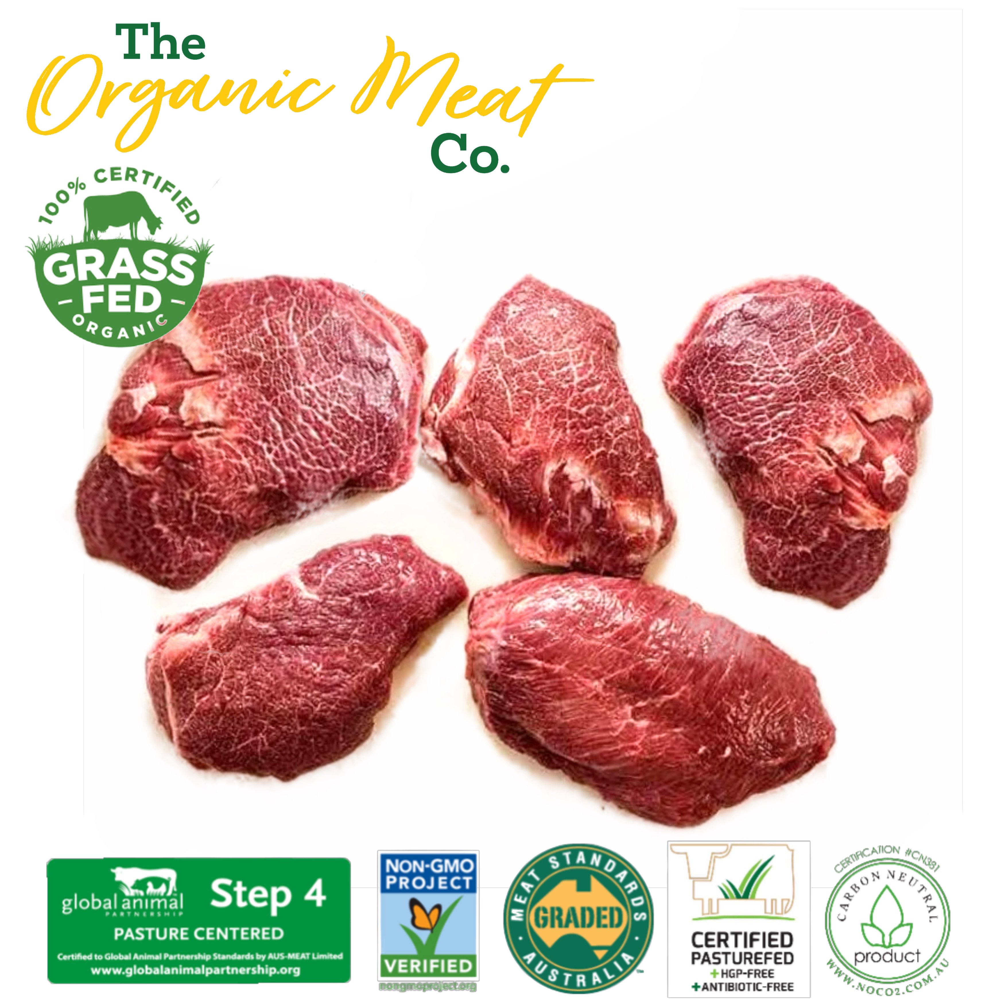 ❄️澳洲 有機全草飼牛面肉 Australia 100% Organic Grass-fed Beef Cheeks