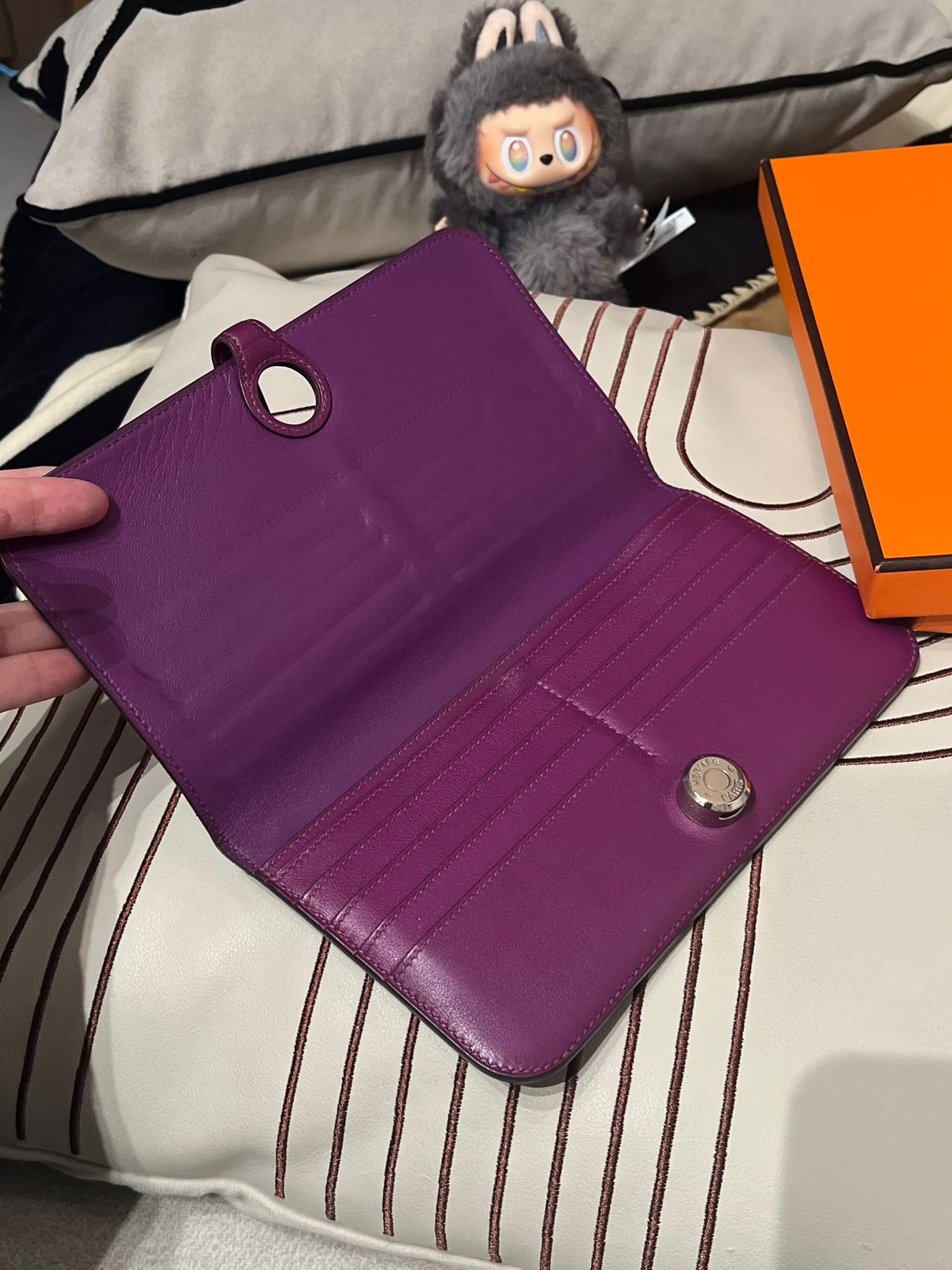 Hermes Dogon Wallet Stamp [R] 100%Authentic, 90%New ✅Box