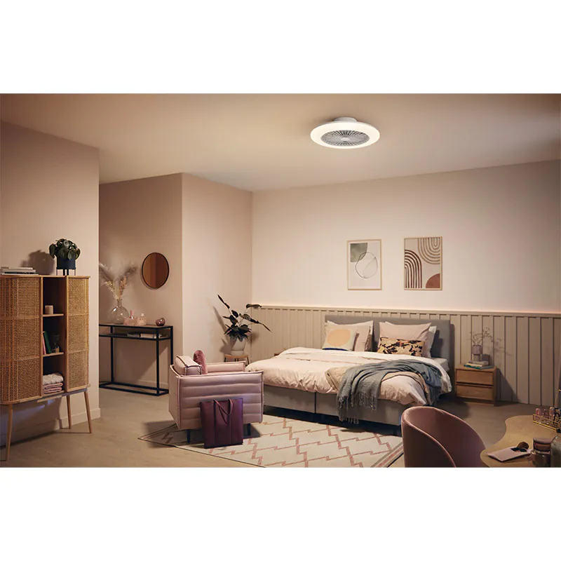 [飛利浦直送 原裝行貨2年保養] 飛利浦 Amigo 平面風扇燈（IR遙控版）– 風扇20W + LED燈42W RD 超薄設計 靜音節能 現代簡約 Philips Amigo Flat Ceiling Fan with LED Light (IR Remote) – 20W Fan + 42W Light RD 929003338201