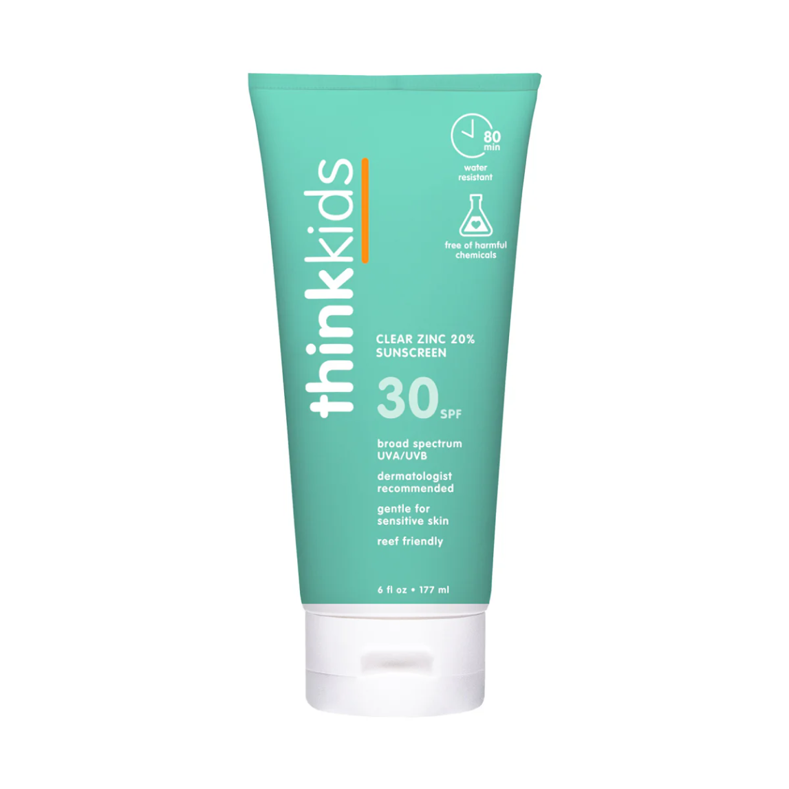 原裝香港行貨 Think Thinkkids Safe Sunscreen SPF 50+ Kids (6oz / 177ml)兒童安全防曬霜 SPF 50+ 6oz 礦物物理防曬 美國製造 (適合嬰兒及兒童)