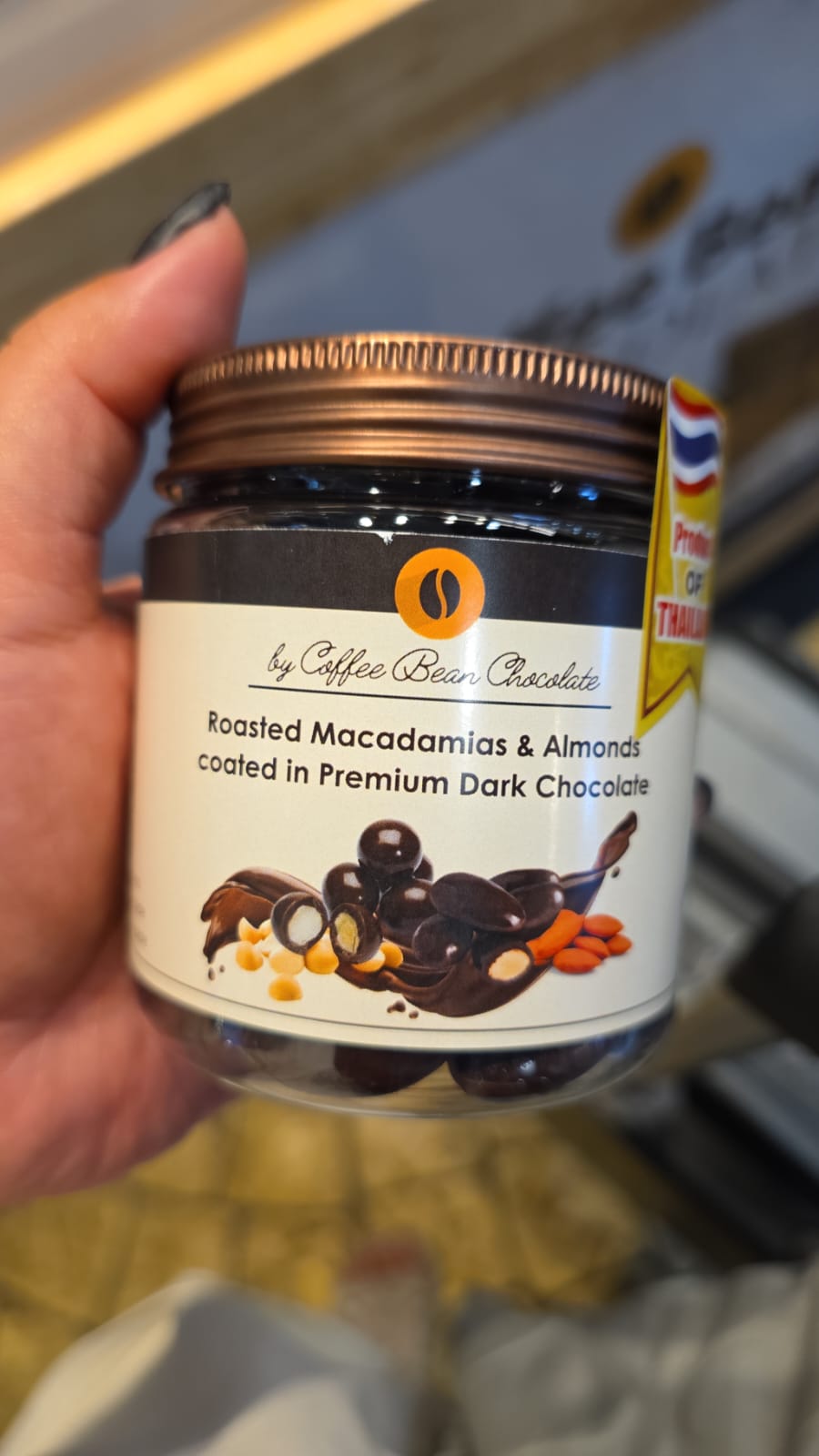 roasted macadamia & almond chocolate 160g