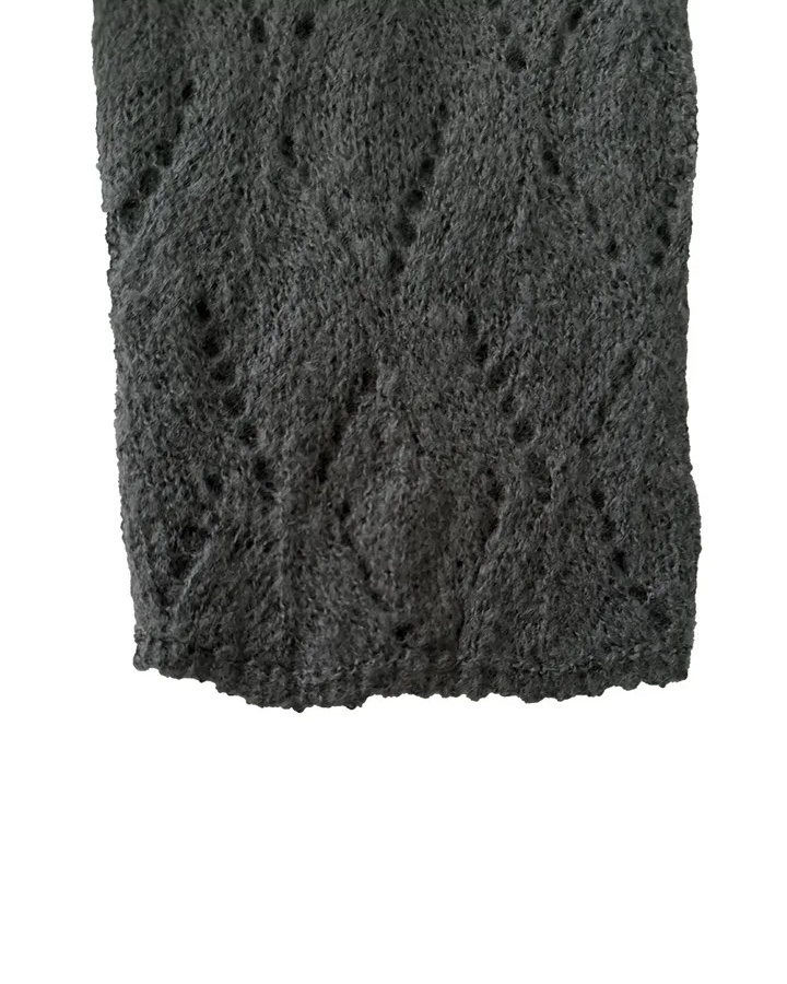 Boat Neck Sheer Knit Top