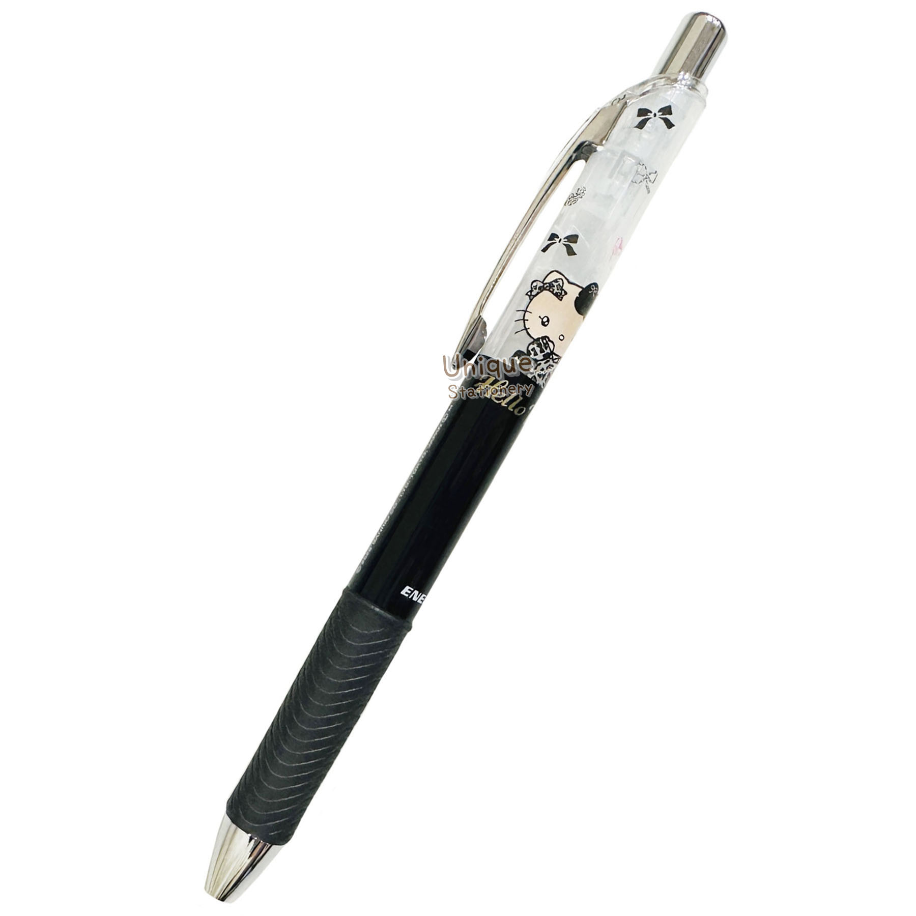 現貨｜Sanrio Hello Kitty 日本製 Pentel EnerGel 0.5mm 黑色 啫喱筆 (CR137870)