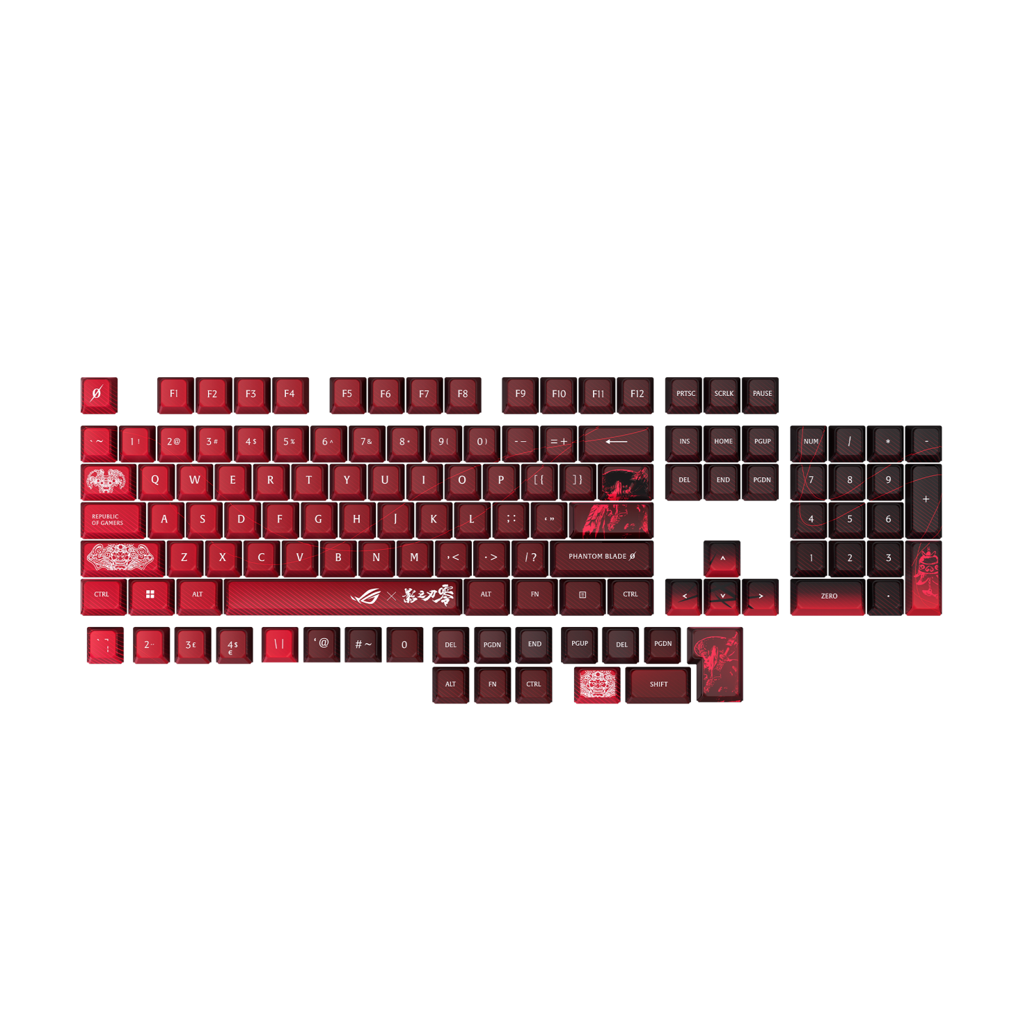 ASUS ROG Keycap Set 幻刃零式 Phantom Blade Zero Edition