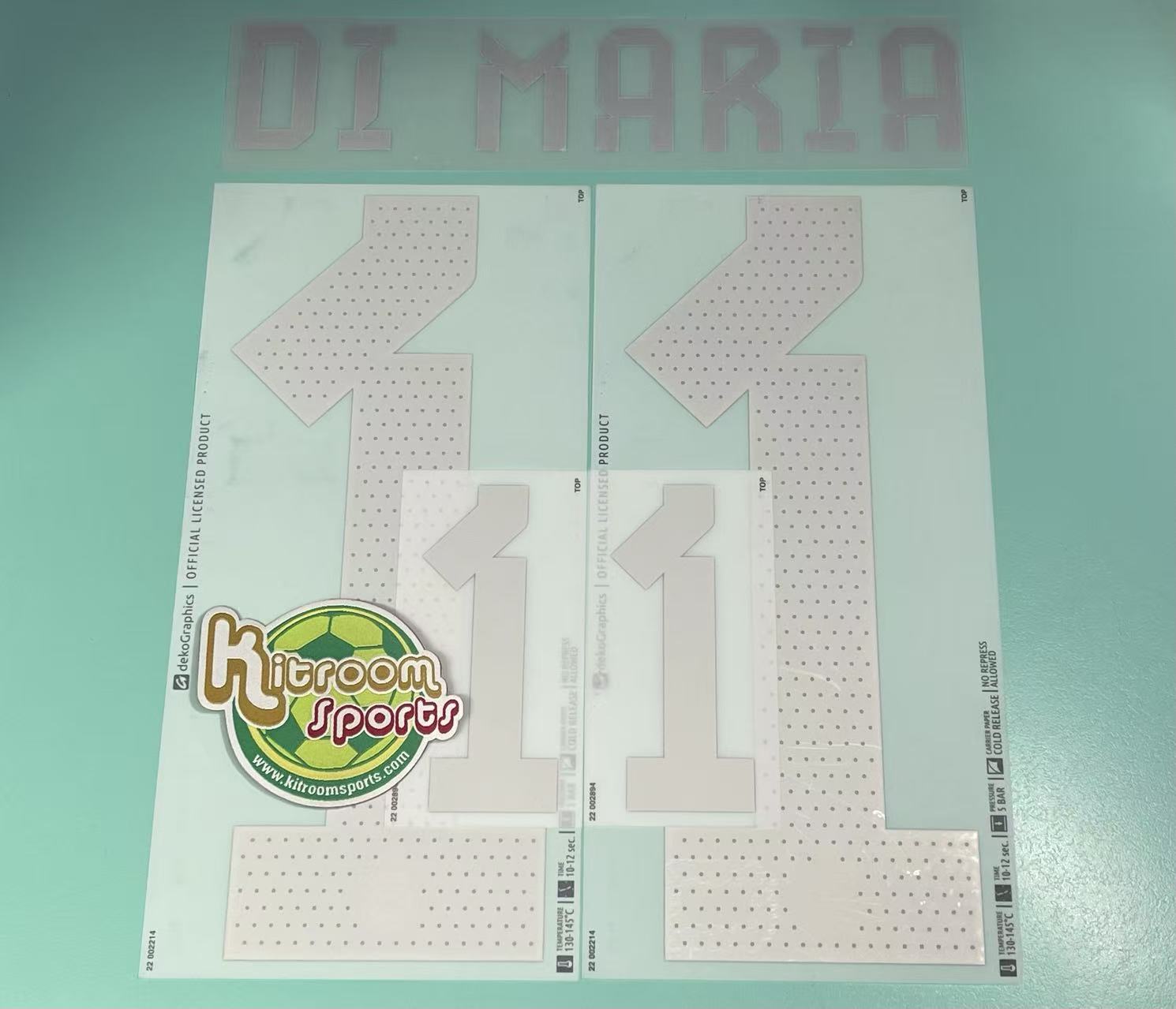 2022 Argentina Away Nameset #11 DI MARIA