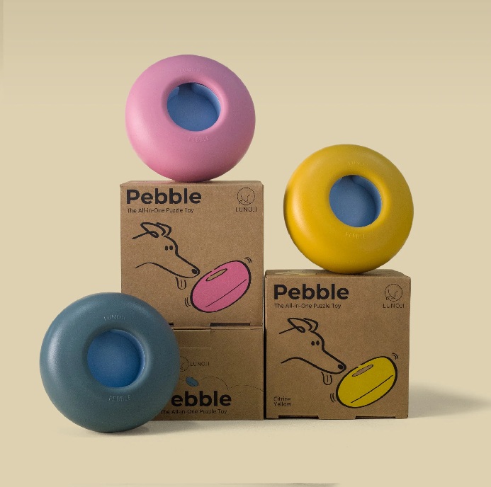 Lunoji｜Pebble 滾滾樂 - 二合一慢食漏食玩具
