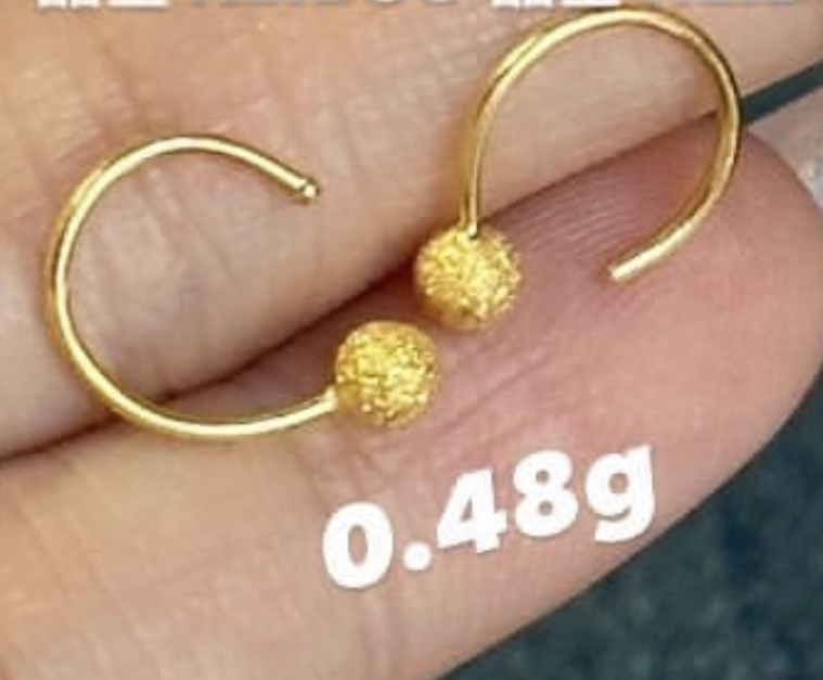 【无氢5D】鱼鳞蝴蝶/小兔/四角星耳钉