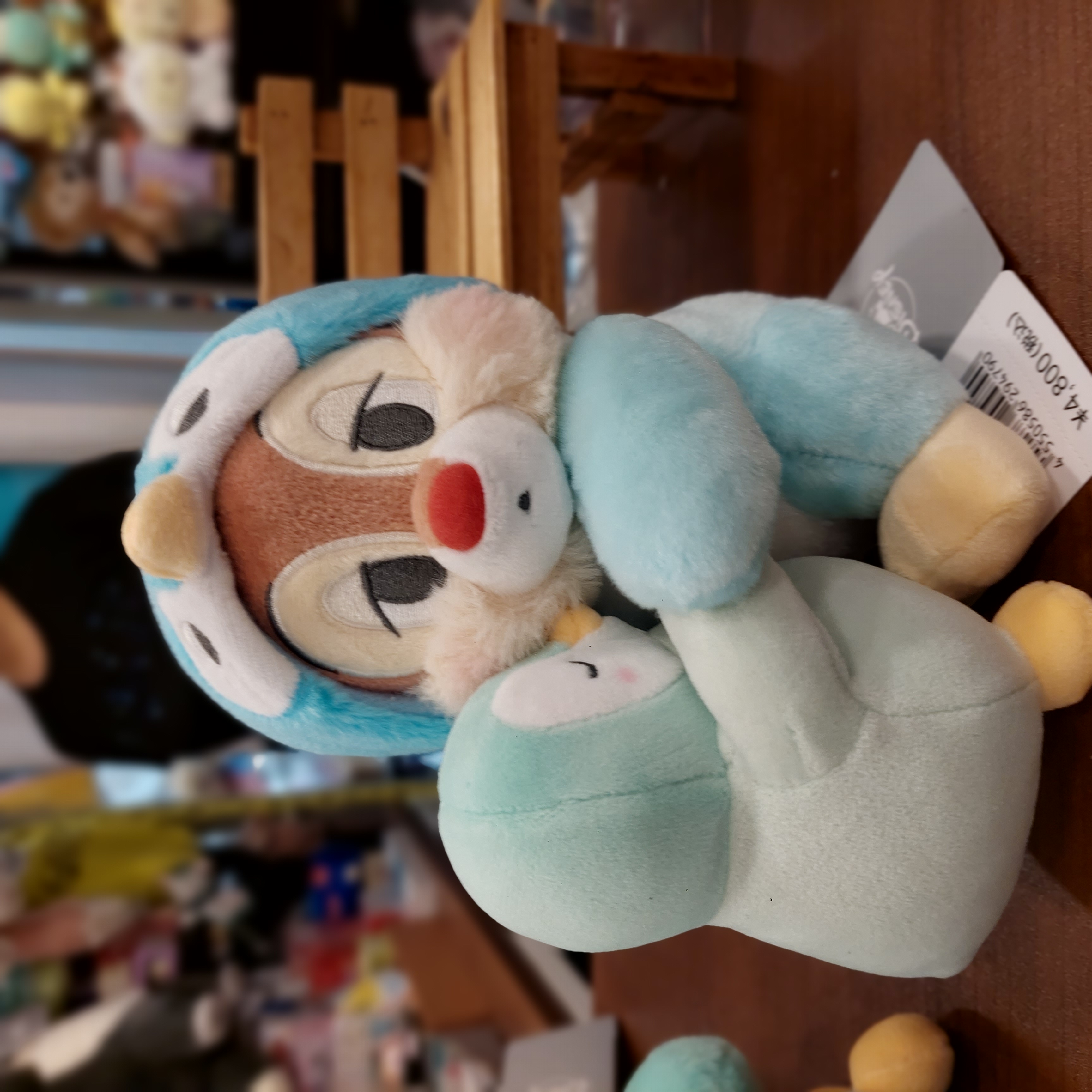 原裝日本 Disney Pajama Style Chip Dale 大鼻鋼牙 公仔 兩款選