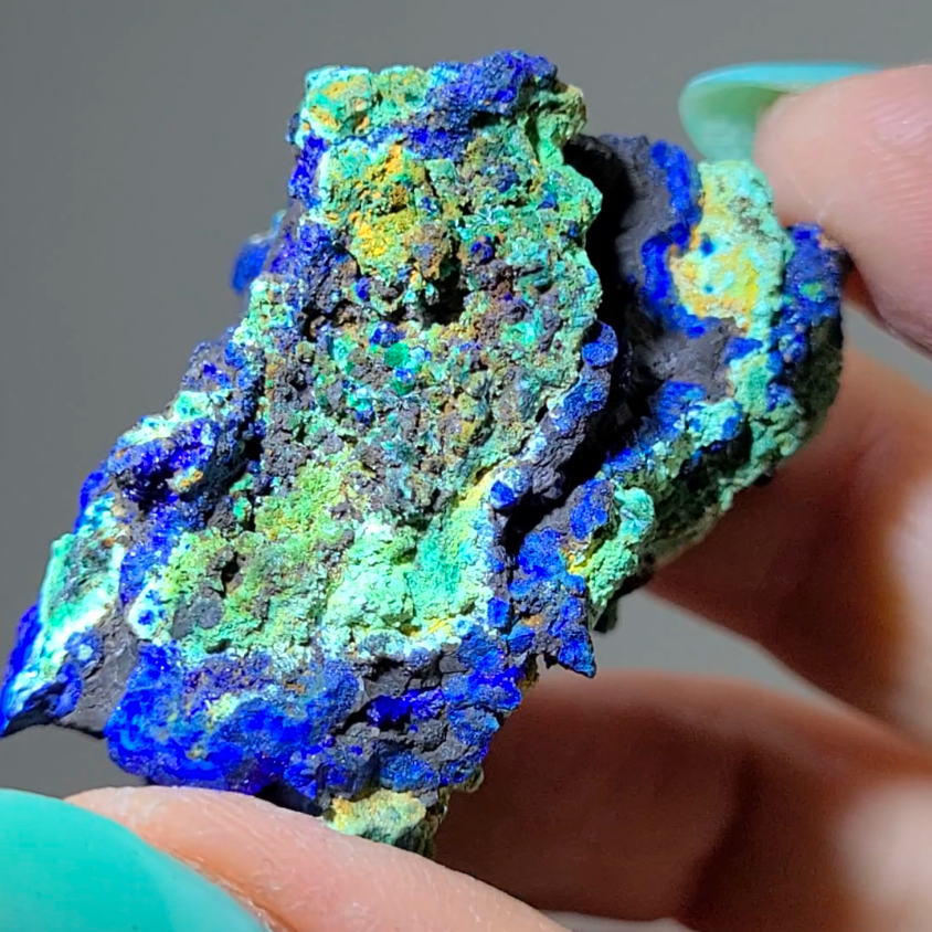 Azurite malachite chrysocolla cluster - AZ9