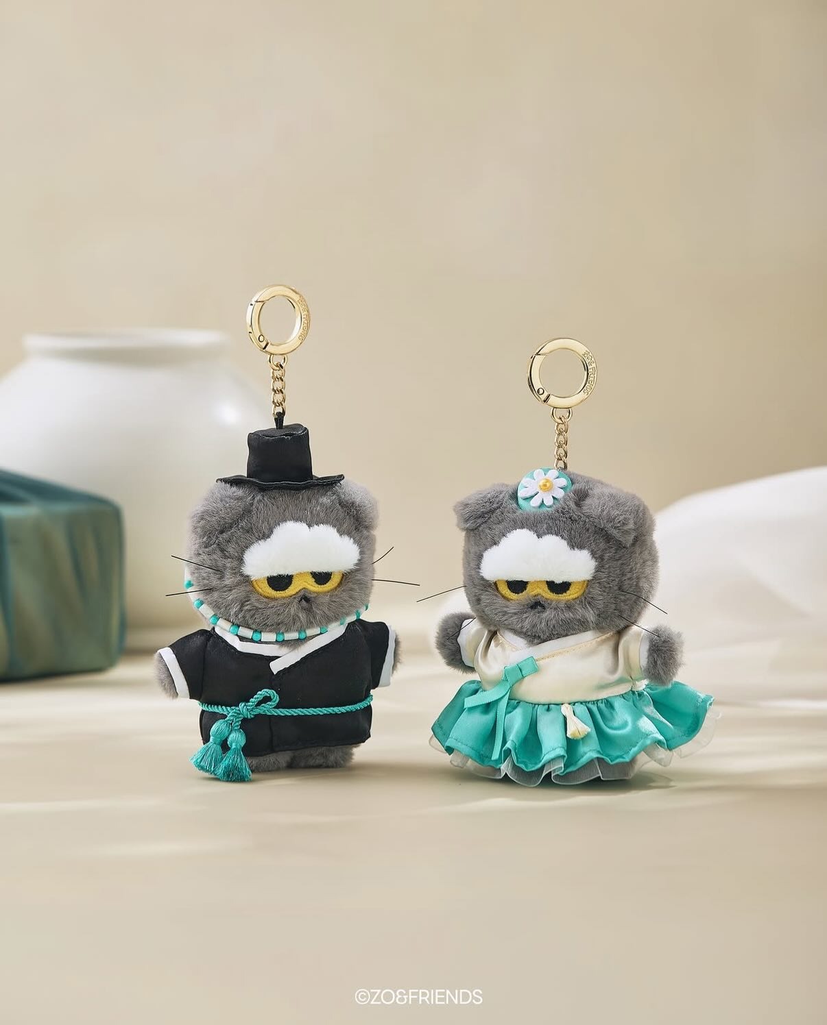 🌸ZO&FRIENDS ZOA K-Edition Plush Keyring | ZOA 韓服公仔匙扣（書生款）G-Dragon 親自創作