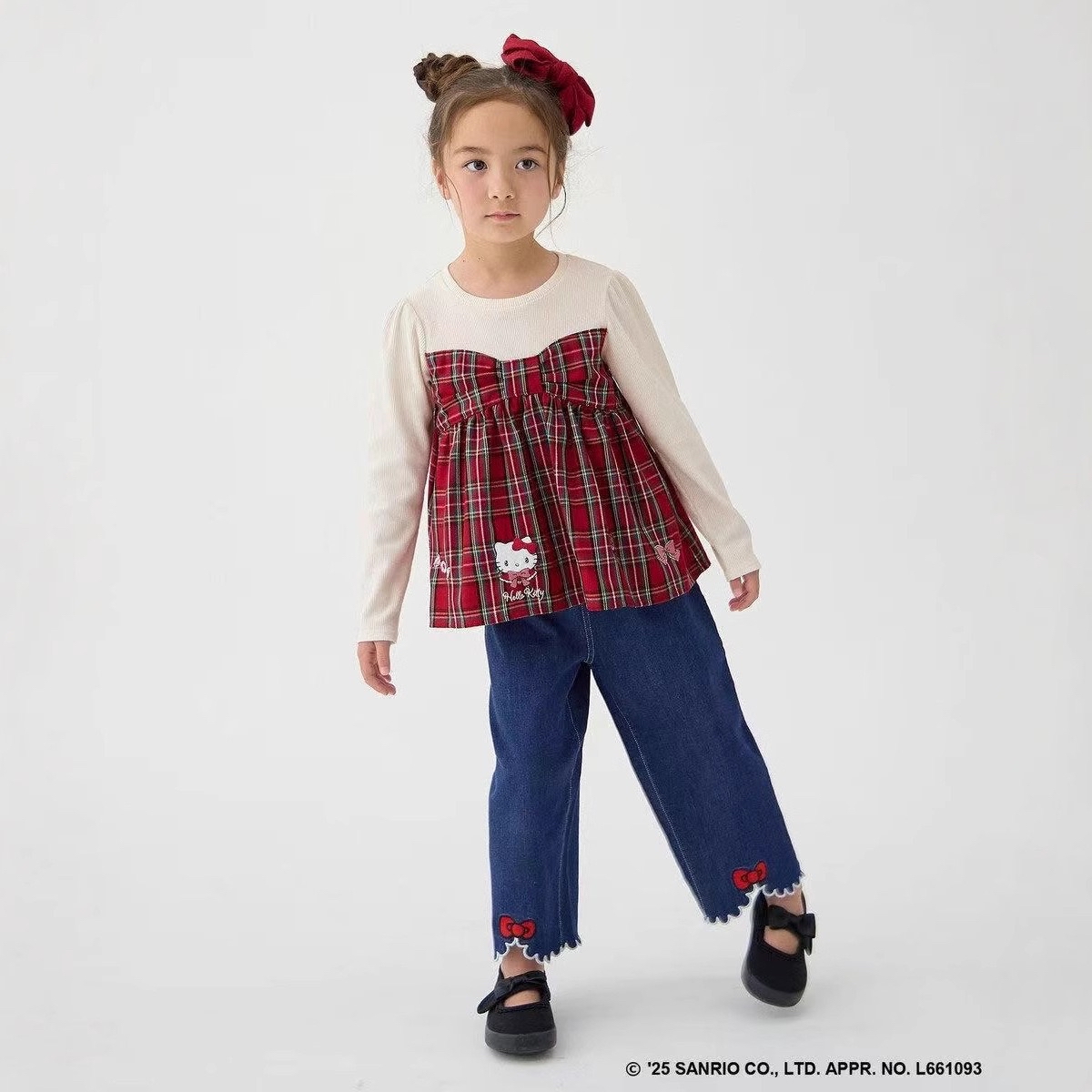 Kitty 上衣牛仔褲