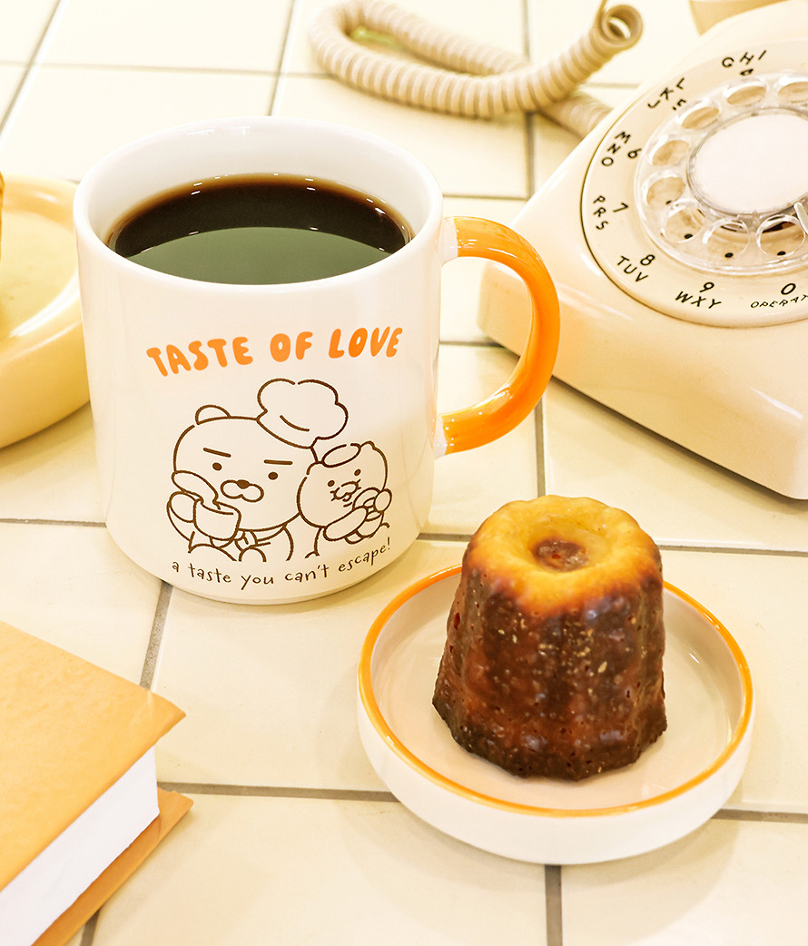 Ryan & 春植 陶瓷杯 連零食小碟 (380ml)