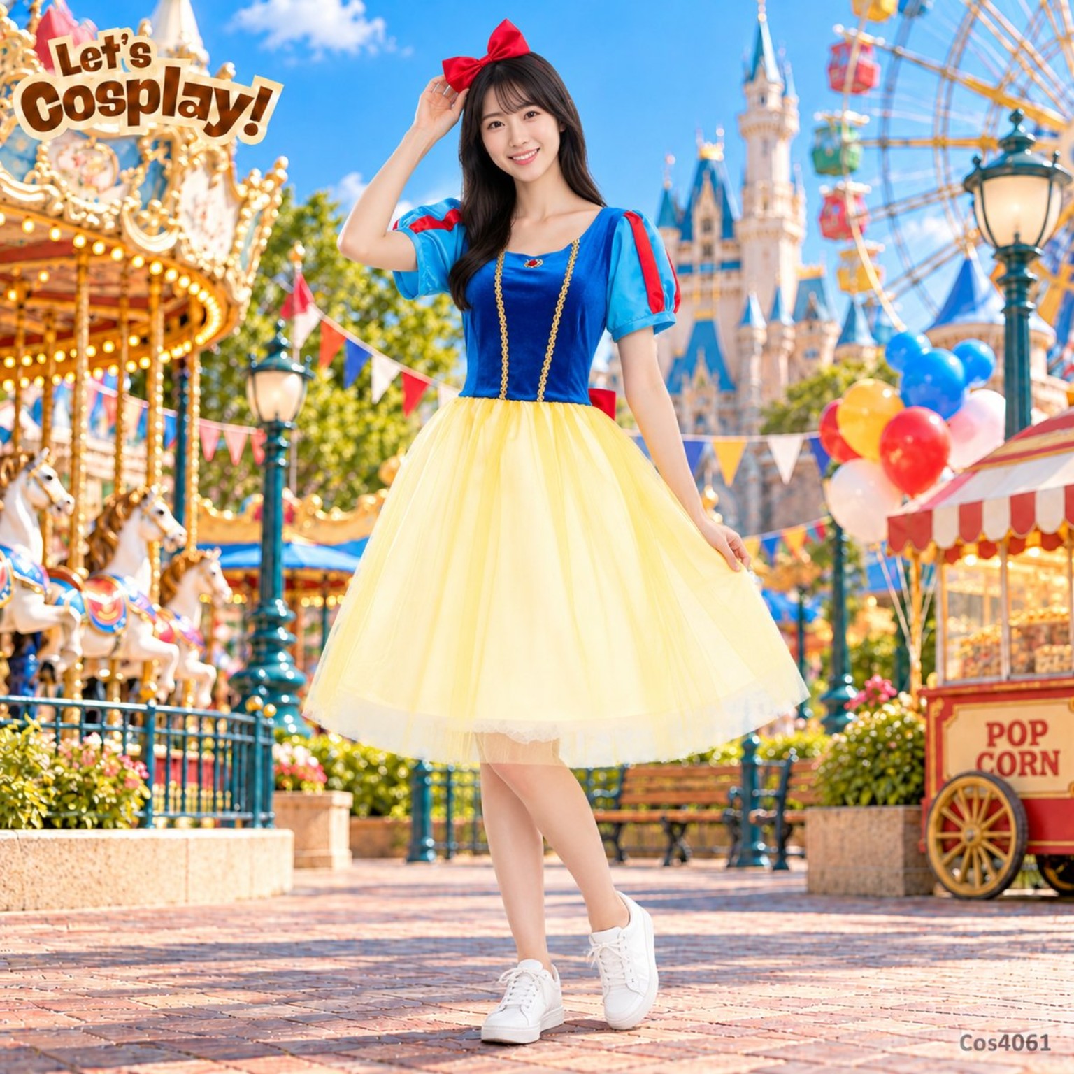 成人白雪公主主題童話公主角色扮演服｜萬聖節・World Book Day 親子造型 COS4061